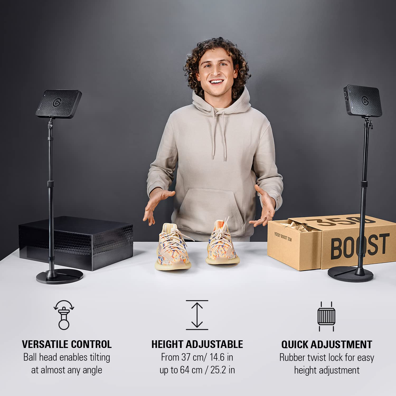elgato-mini-mount-adjustable-desktop-stand-extends-to-64cm-with-phone-holder-col image 5