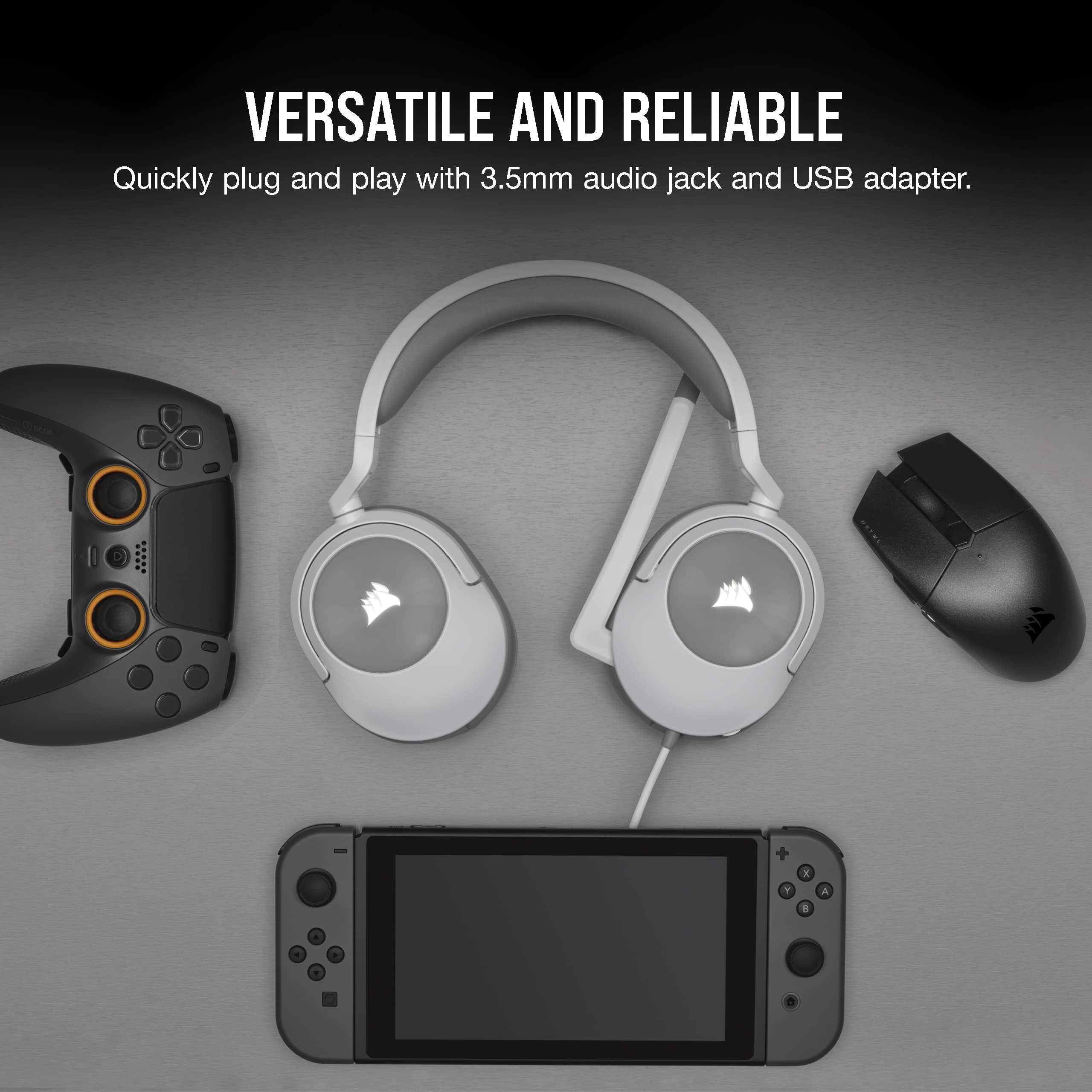 corsair-hs55-surround-v2-gaming-headset-dolby-atmos-lightweight-246g-multiplatfo image 5