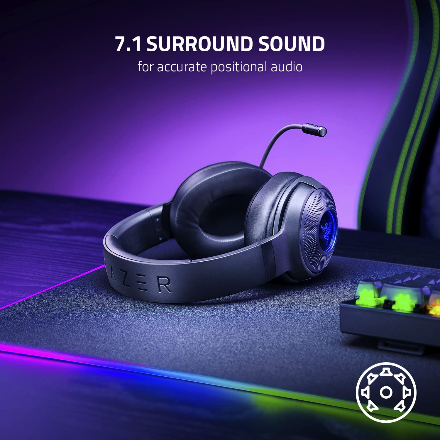 razer-kraken-v3-x-wired-usb-gaming-headset-7-1-surround-sound-triforce-40mm-driv image 6