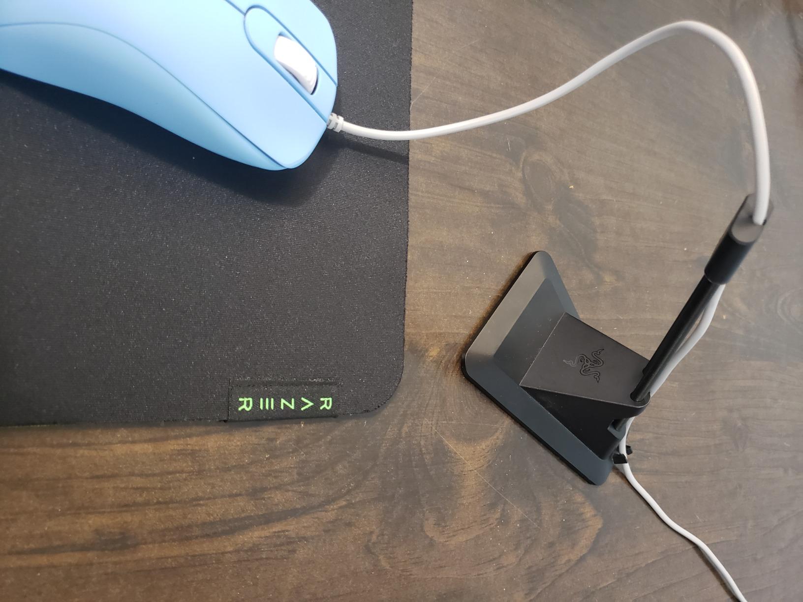 Keeps cable out of the way
