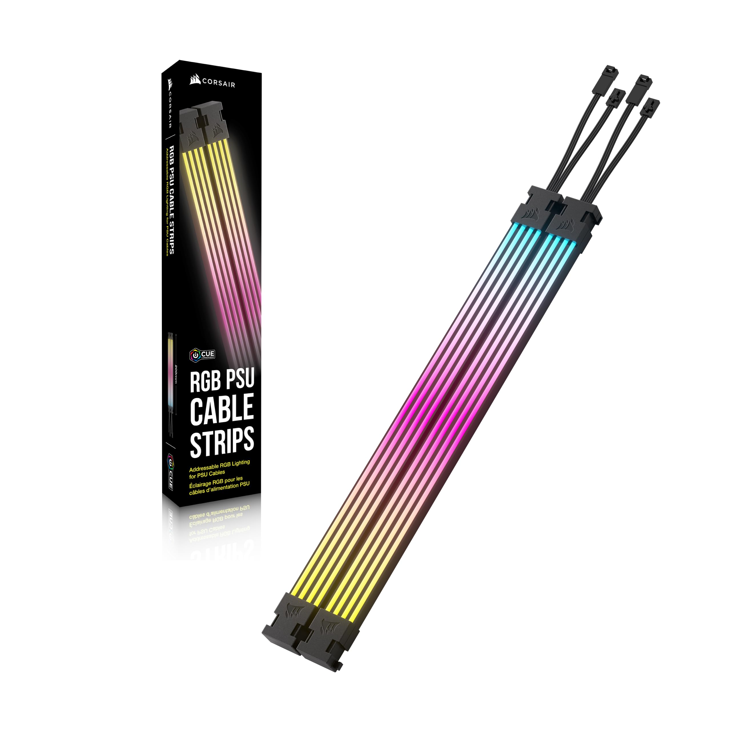 corsair-icue-argb-psu-cable-strips-2x-200mm-100-rgb-leds-per-strip-5v-argb-heade image 6
