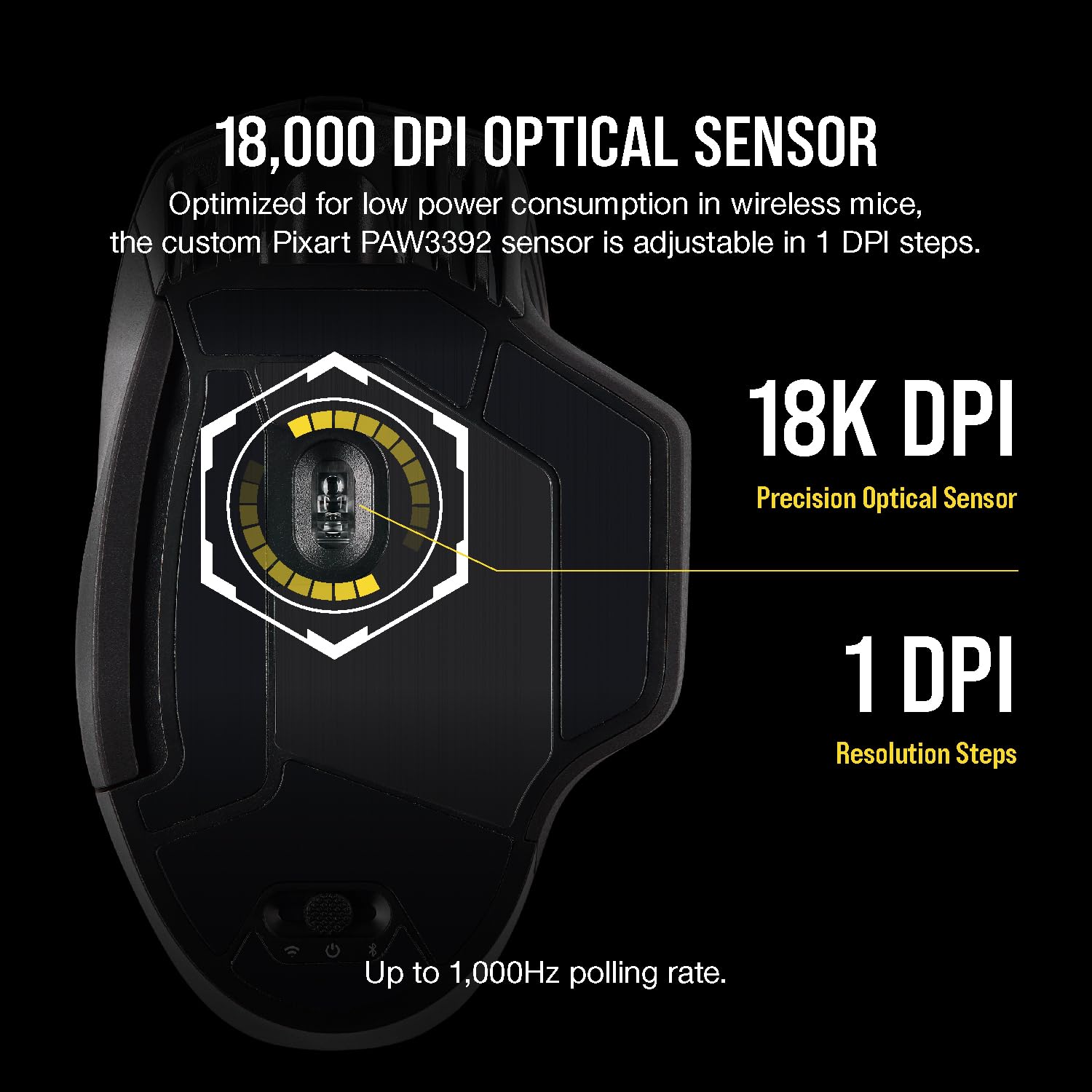corsair-dark-core-rgb-pro-se-wireless-gaming-mouse-18-000-dpi-qi-charging-sub-1m image 4
