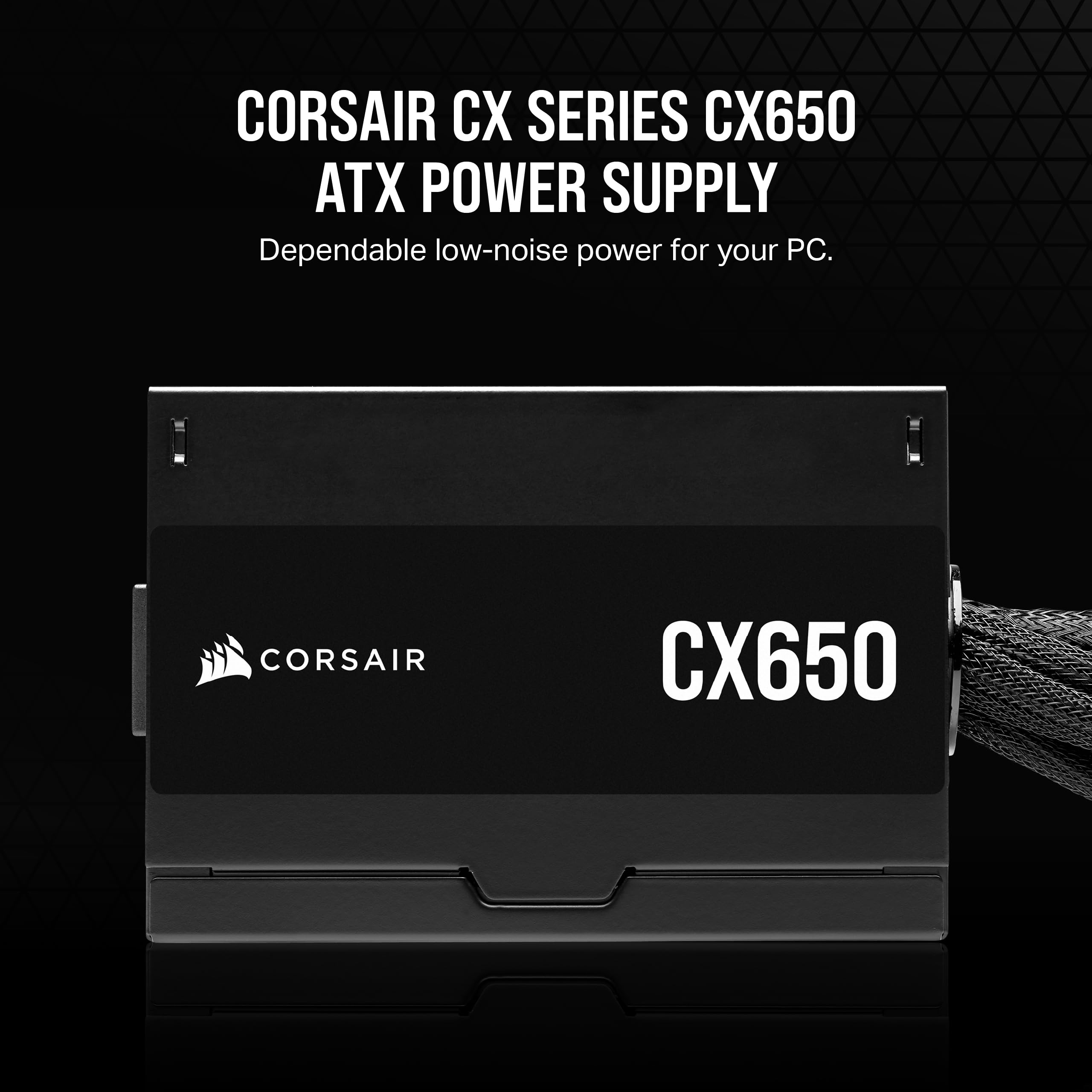 corsair-cx650-80-plus-bronze-non-modular-low-noise-atx-650w-power-supply-black image 2