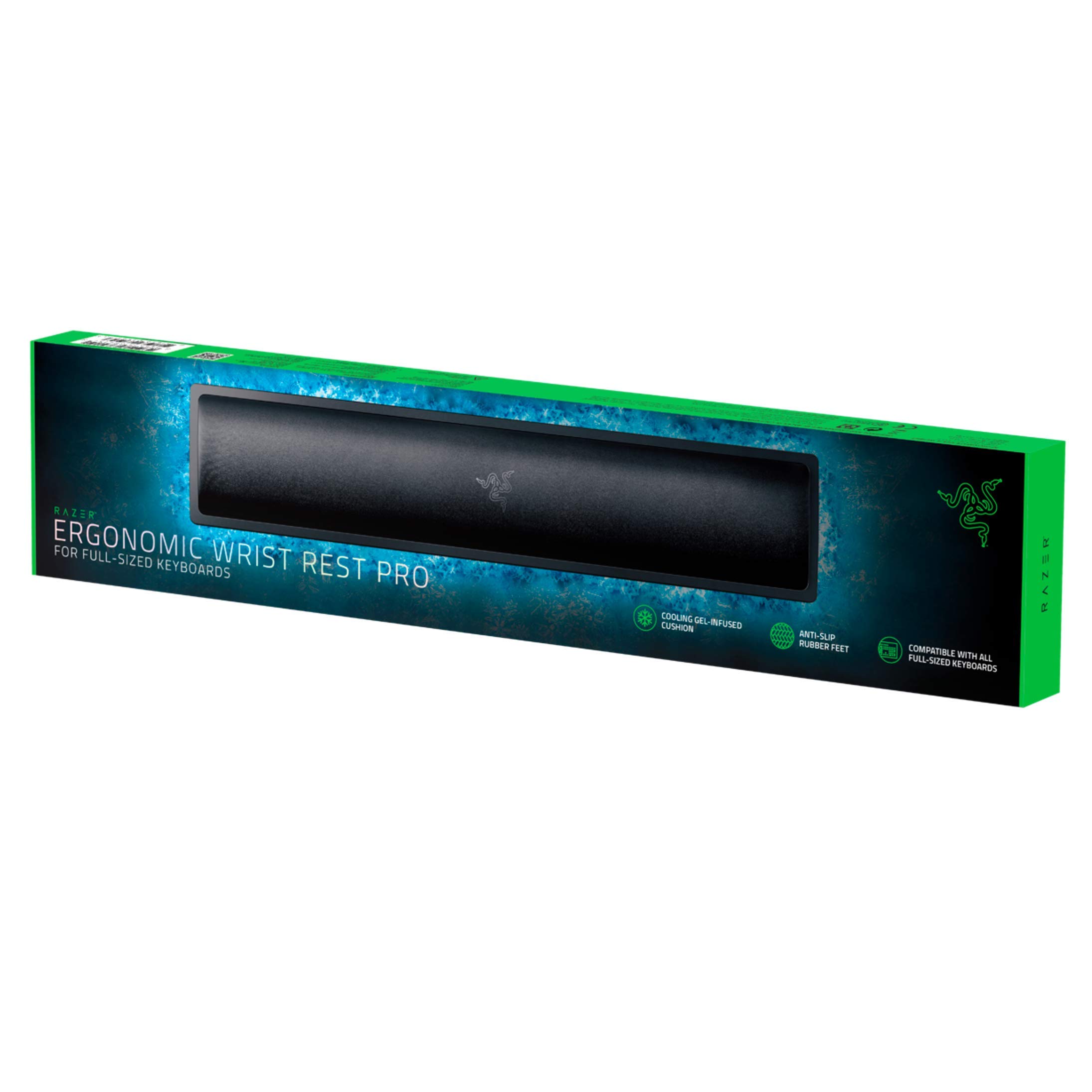 razer-ergonomic-wrist-rest-pro-for-full-sized-keyboards-cooling-gel-infused-memo image 1