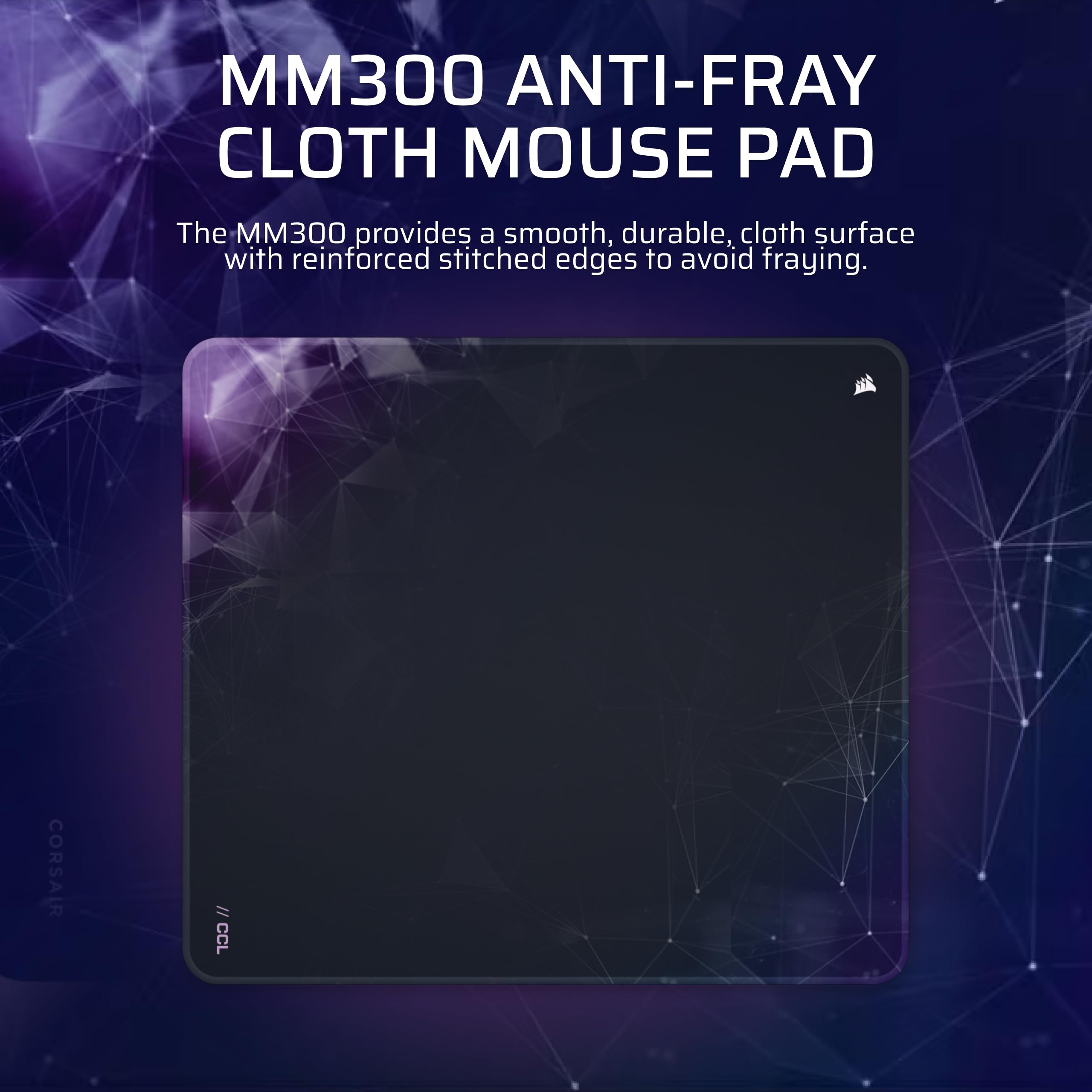 corsair-mm300-medium-sci-fi-dark-anti-fray-cloth-gaming-mouse-pad-360mm-x-300mm image 2