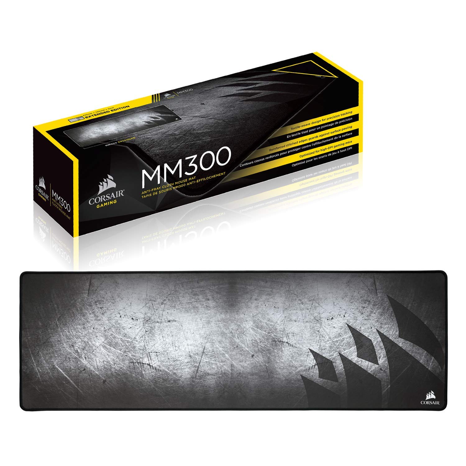 corsair-mm300-anti-fray-cloth-gaming-mouse-pad-extended-high-performance-textile image 7