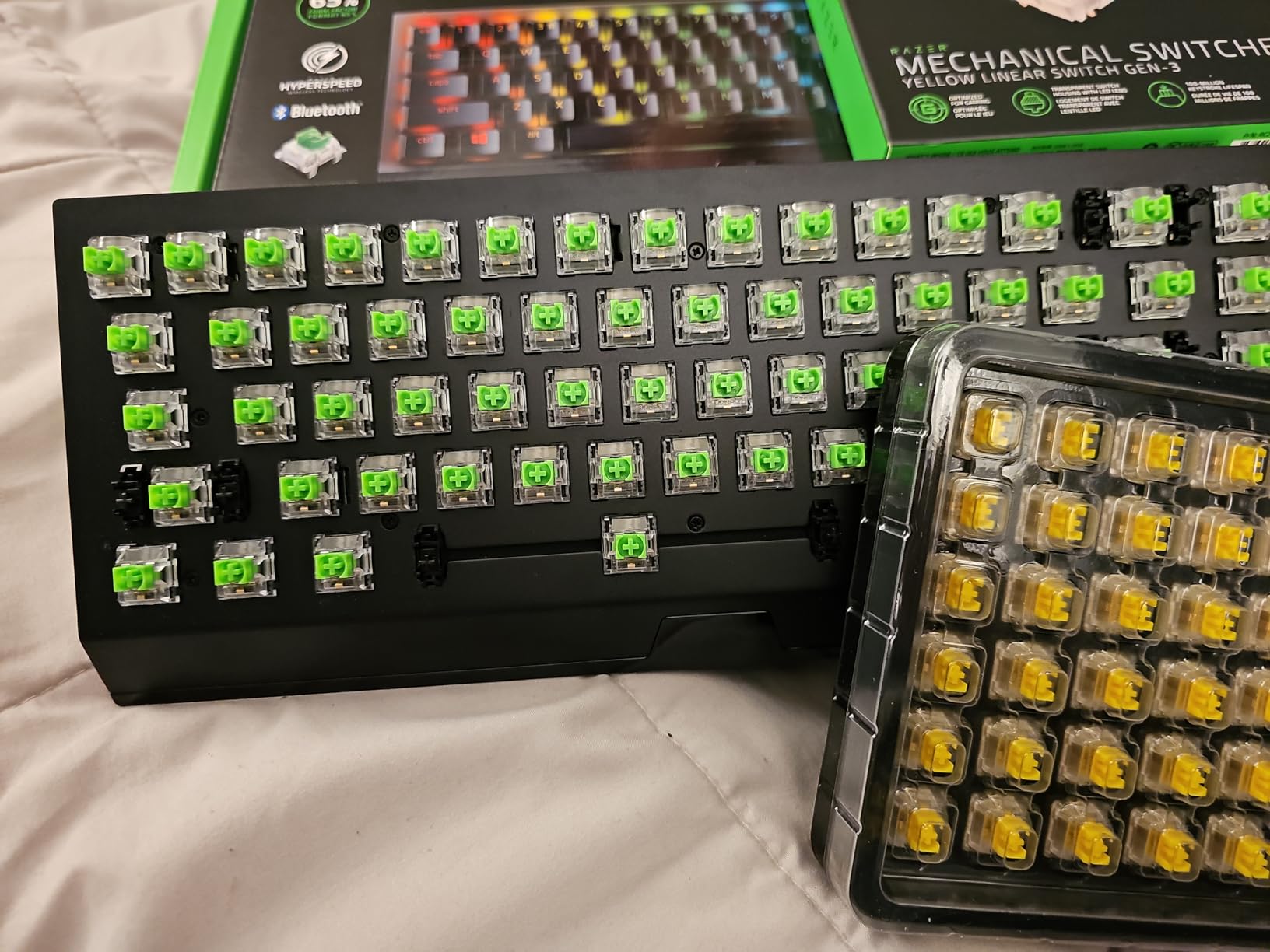 Clicky but too stiff