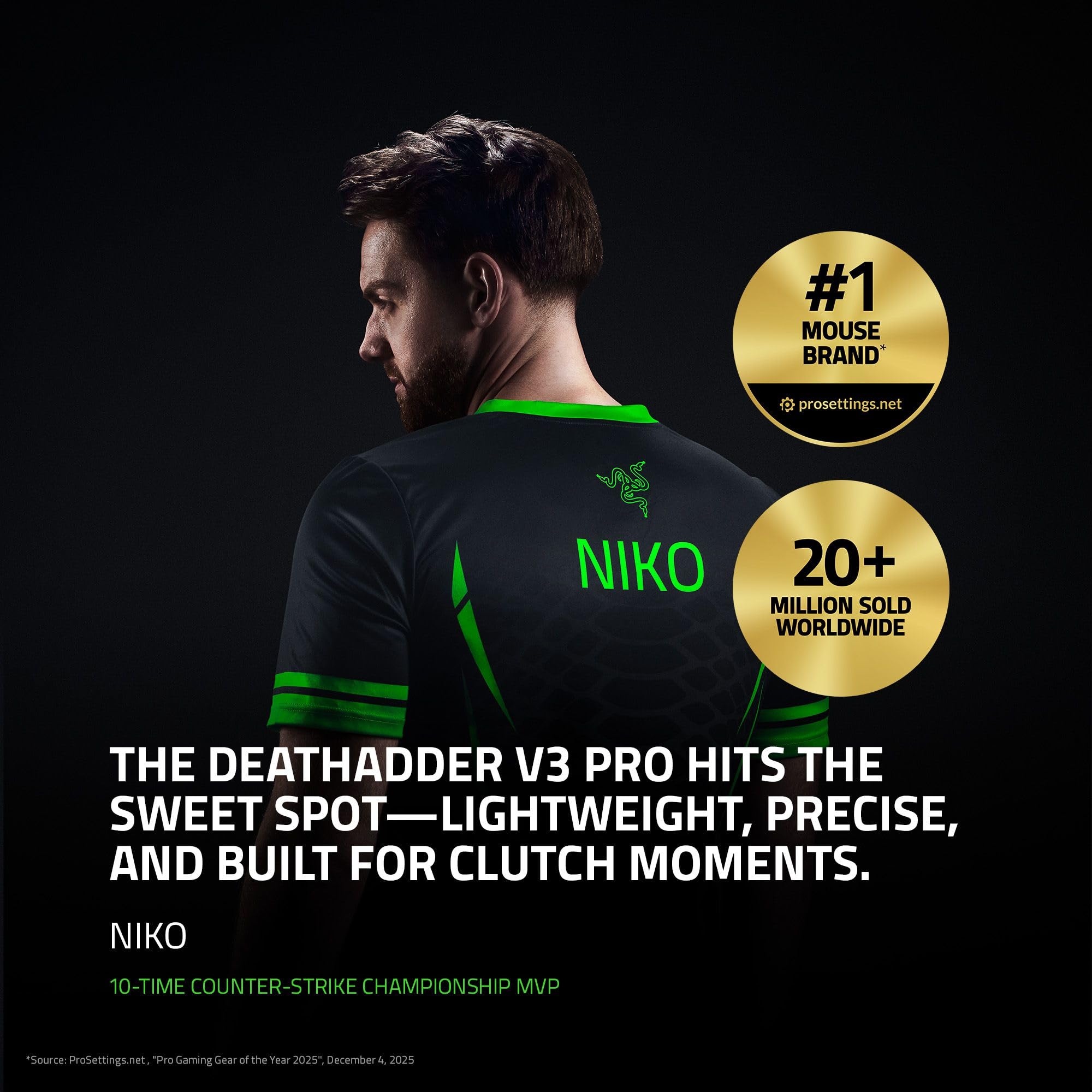 razer-deathadder-v3-pro-wireless-gaming-mouse-63g-focus-pro-30k-sensor-black image 2