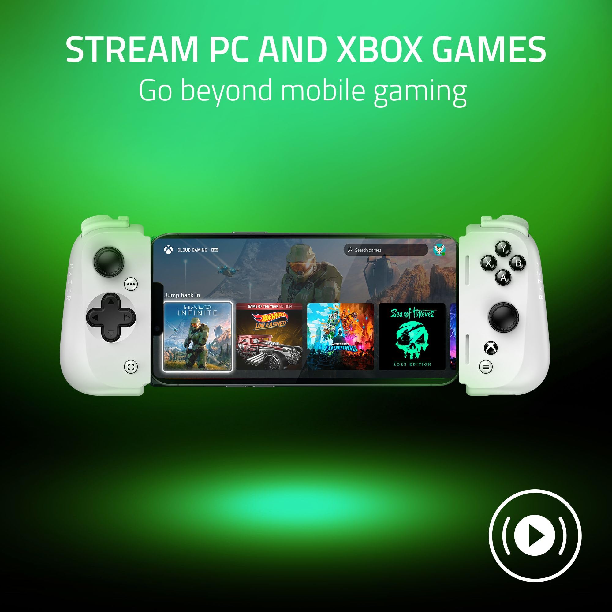 razer-kishi-v2-mobile-gaming-controller-for-iphone-lightning-xbox-edition-white image 4