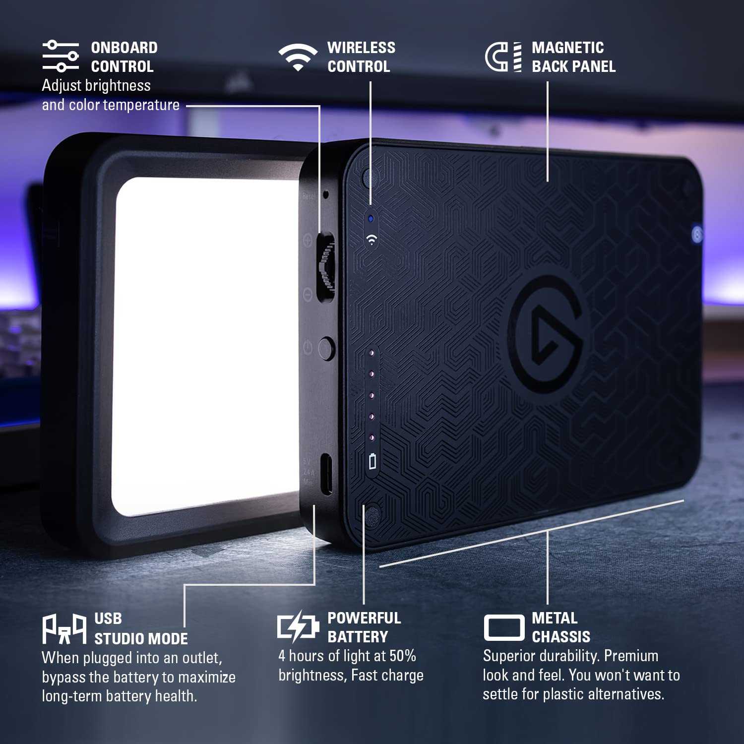 elgato-key-light-mini-portable-led-panel-for-streaming-video-conferencing-800-lu image 4