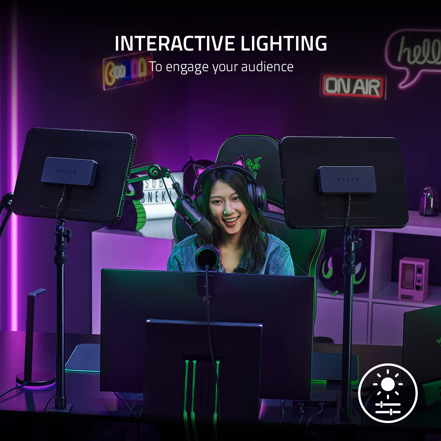 razer-key-light-chroma-professional-rgb-streaming-light-with-2800-lumens-clamp-m image 6