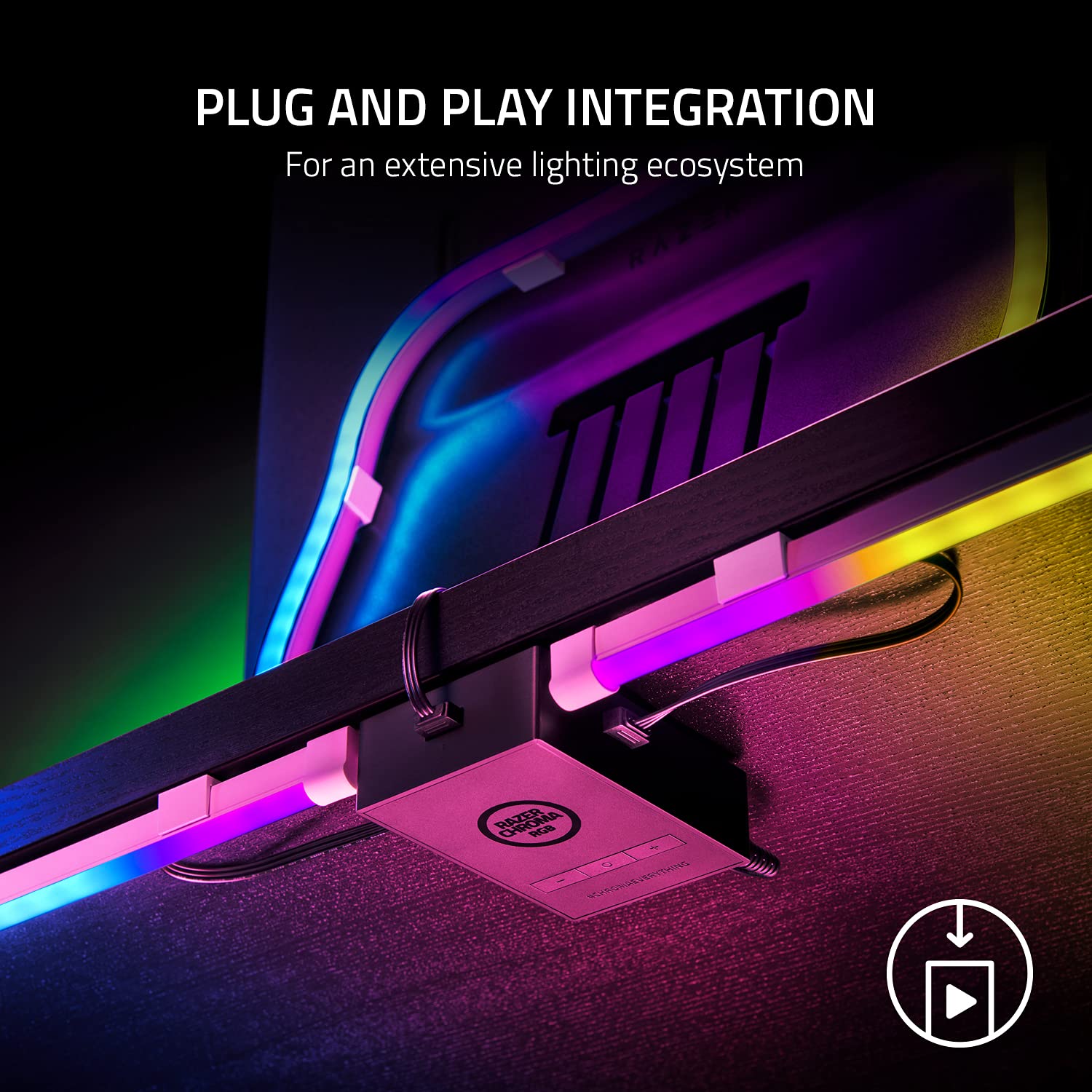 razer-chroma-light-strip-set-1m-2x50cm-addressable-rgb-wireless-controller-mount image 4