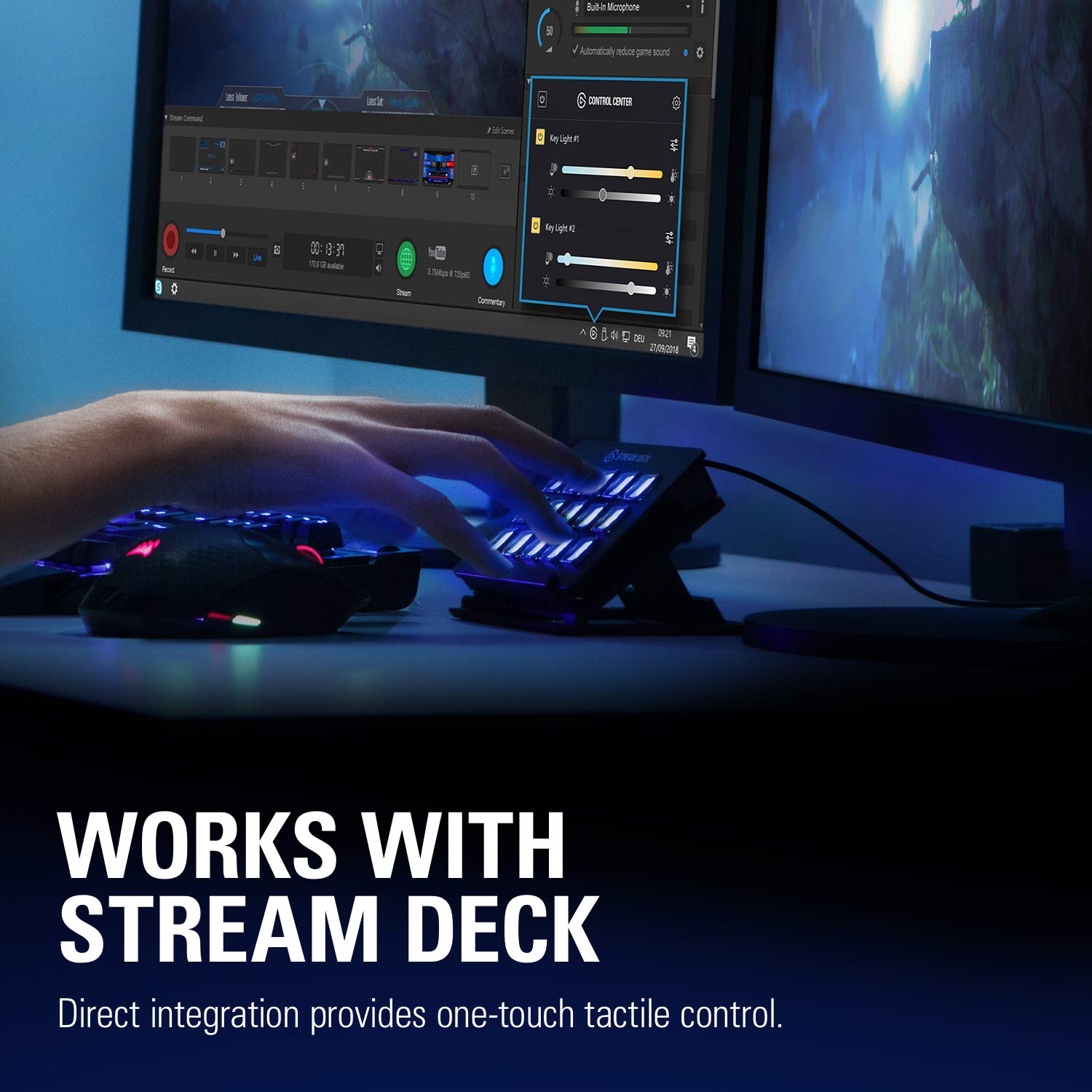 elgato-key-light-air-professional-1400-lumen-desk-light-for-streaming-broadcasti image 8