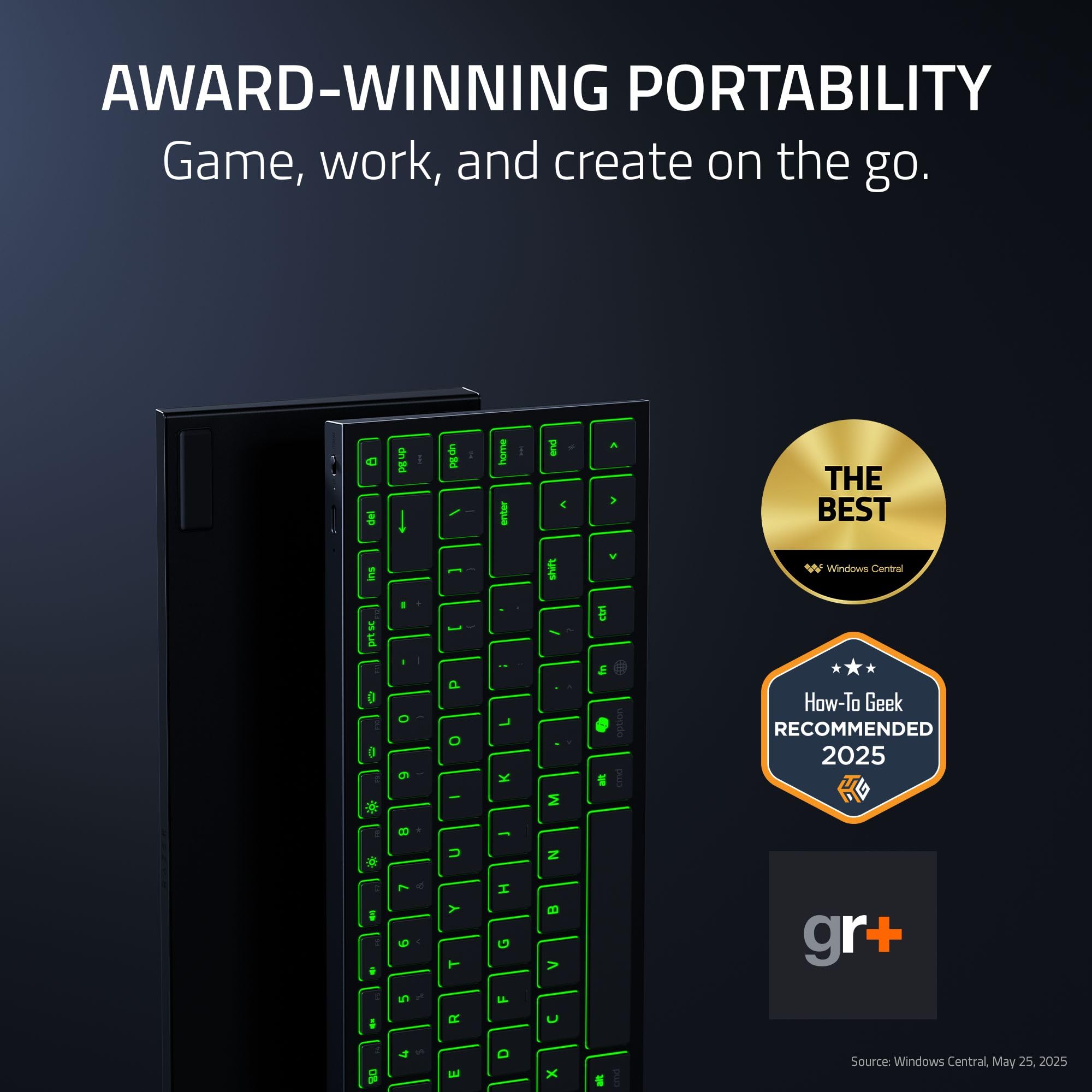 razer-joro-wireless-gaming-keyboard-compact-75-low-profile-bluetooth-5-0-usb-c-r image 2