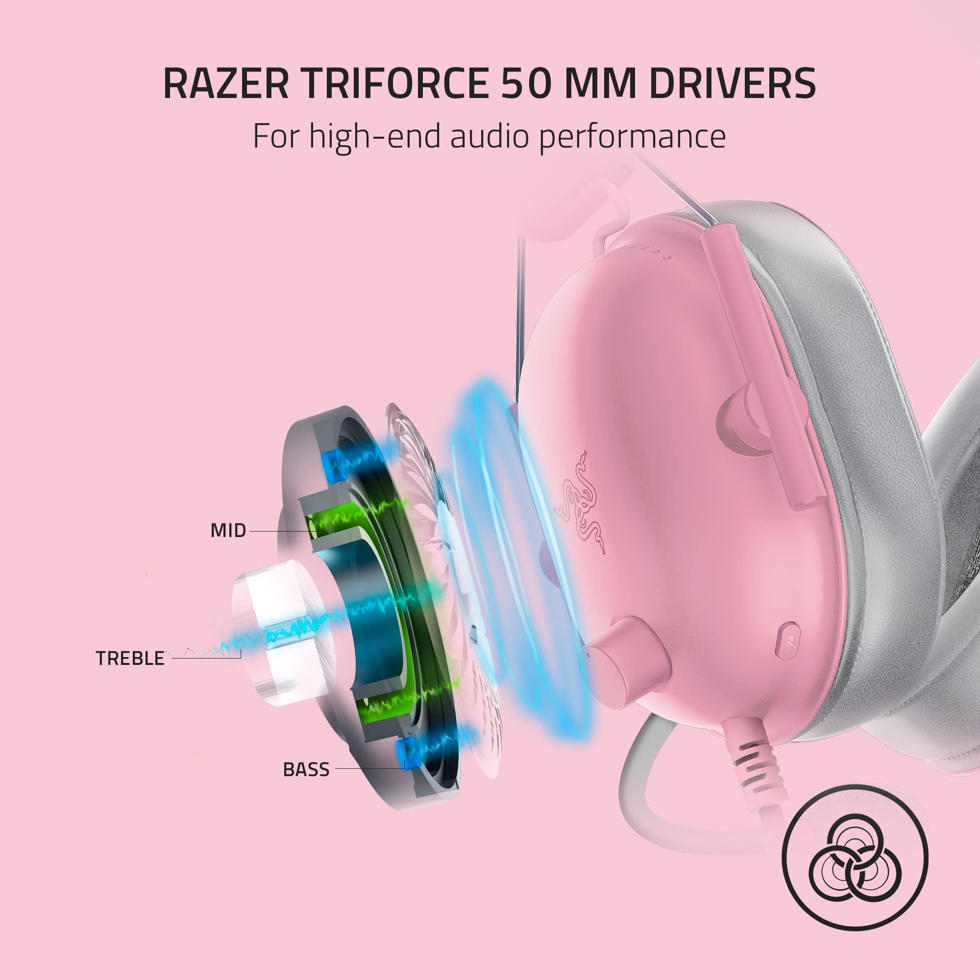 razer-blackshark-v2-x-gaming-headset-7-1-surround-sound-50mm-drivers-memory-foam image 3