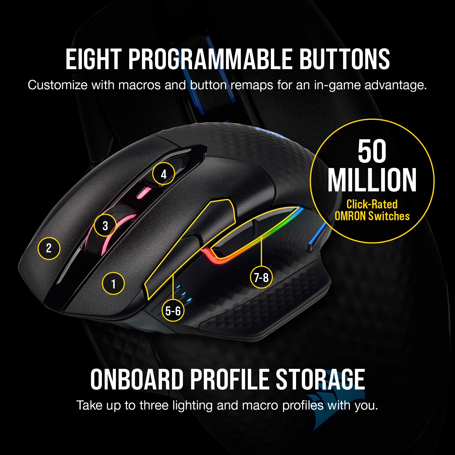corsair-dark-core-rgb-pro-se-wireless-gaming-mouse-18-000-dpi-qi-charging-sub-1m image 8