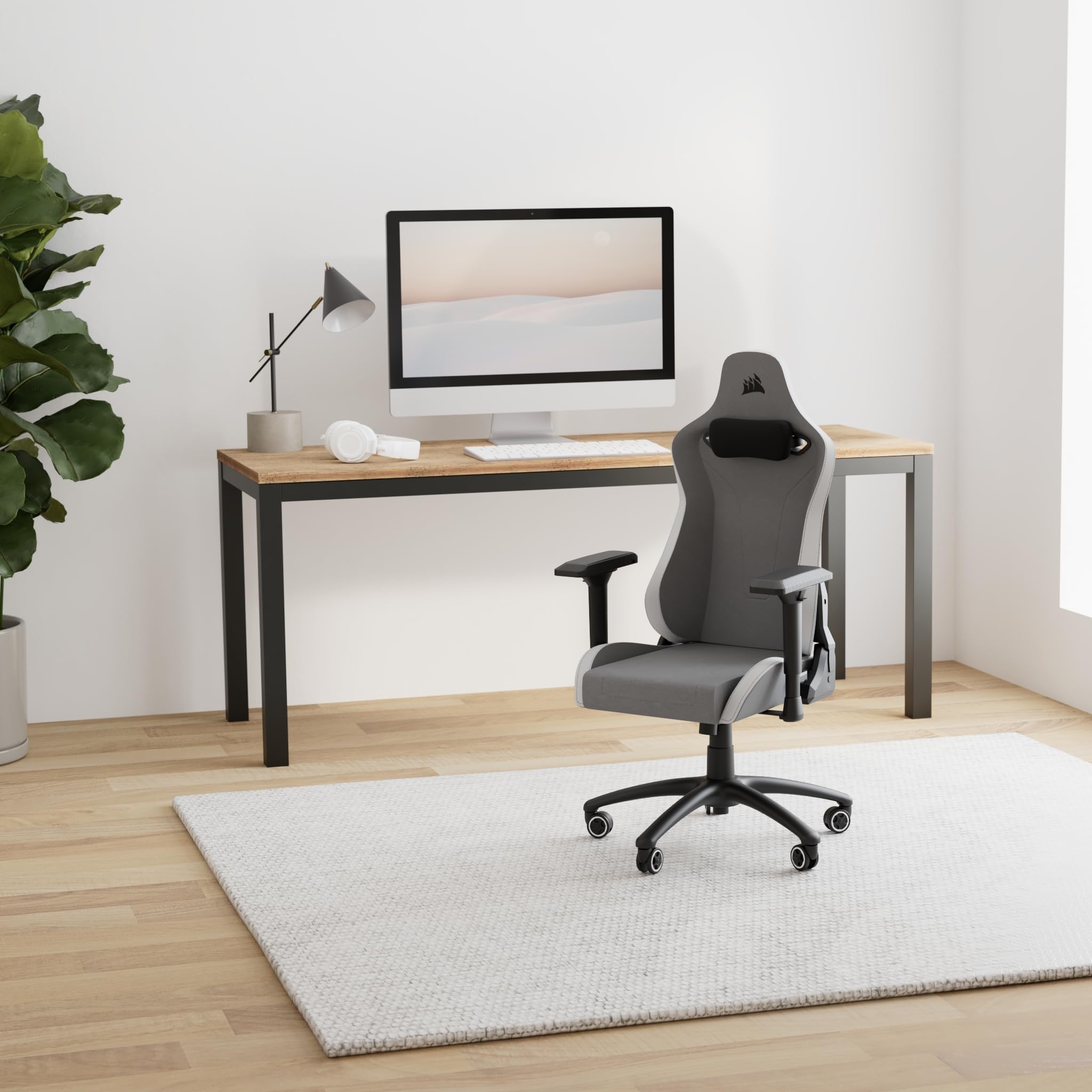 corsair-tc200-fabric-gaming-chair-standard-fit-black image 2