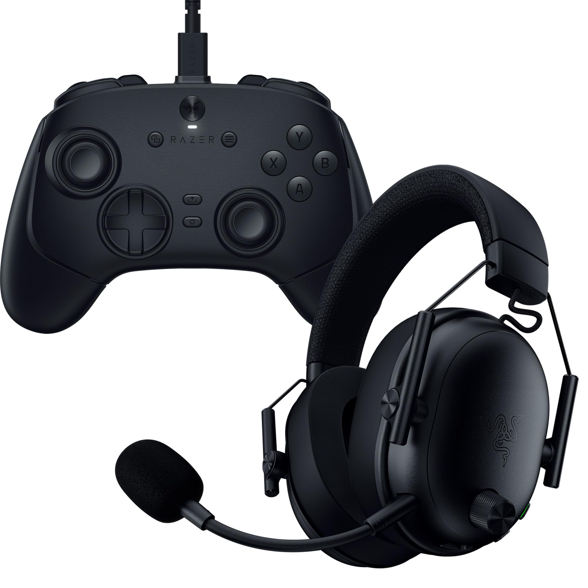 razer-pc-bundle-wolverine-v3-tournament-edition-8k-wired-controller-blackshark-v image 1