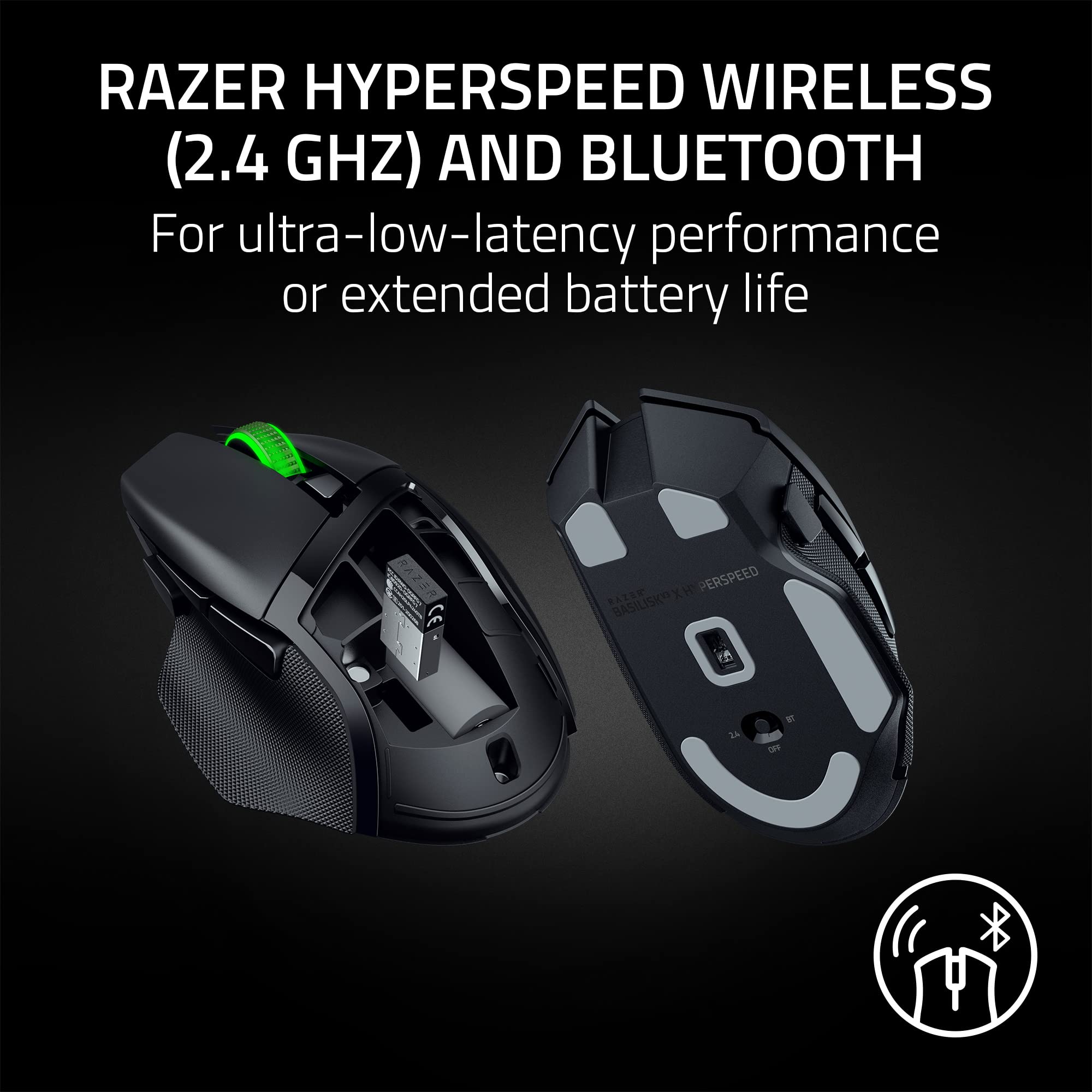 razer-basilisk-v3-x-hyperspeed-wireless-gaming-mouse-18k-dpi-9-programmable-cont image 3