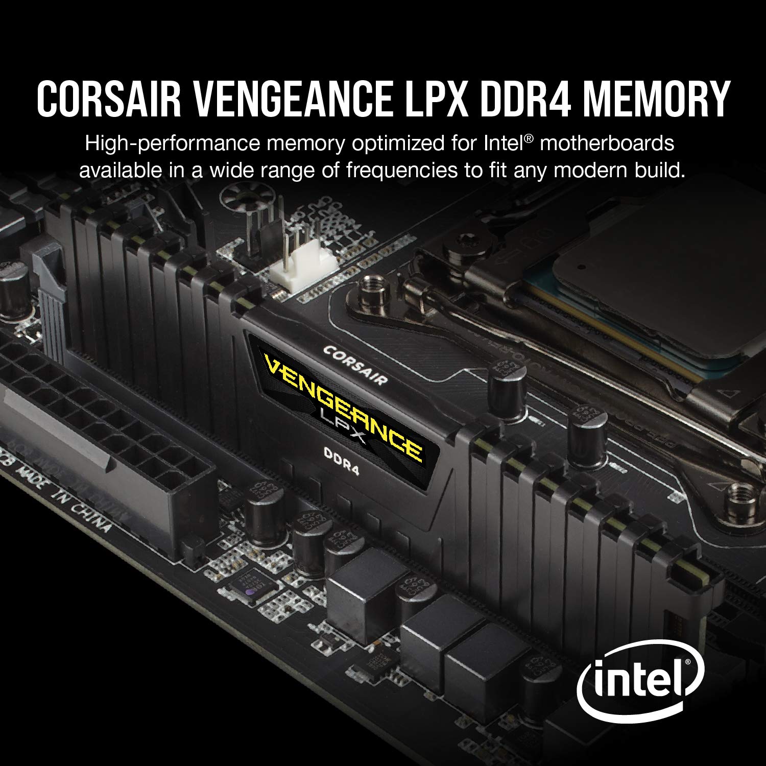 corsair-vengeance-lpx-64gb-2x32gb-ddr4-3200mhz-cl16-desktop-memory image 2