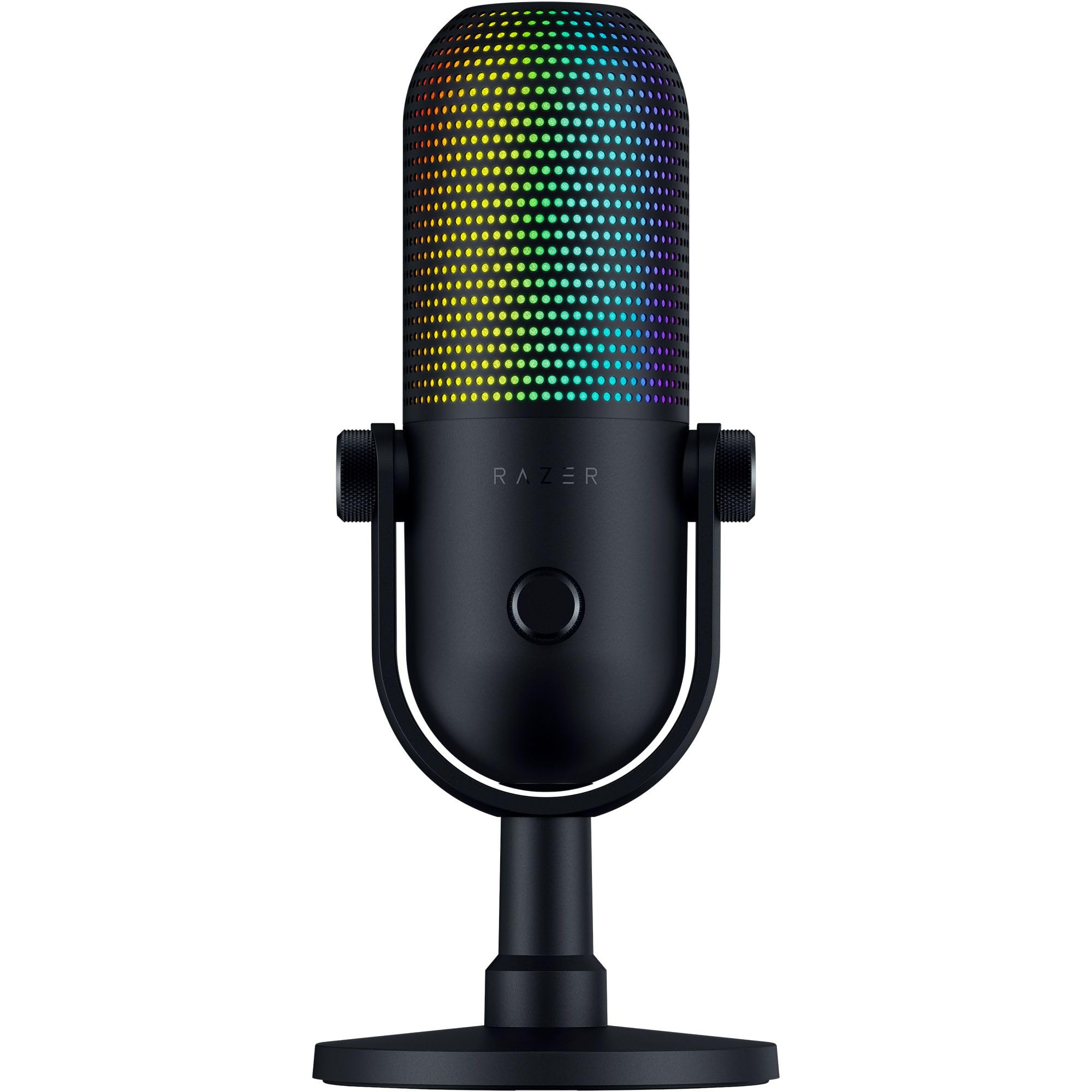 razer-seiren-v3-chroma-rgb-usb-microphone-stream-game-reactive-lighting-tap-to-m image 1