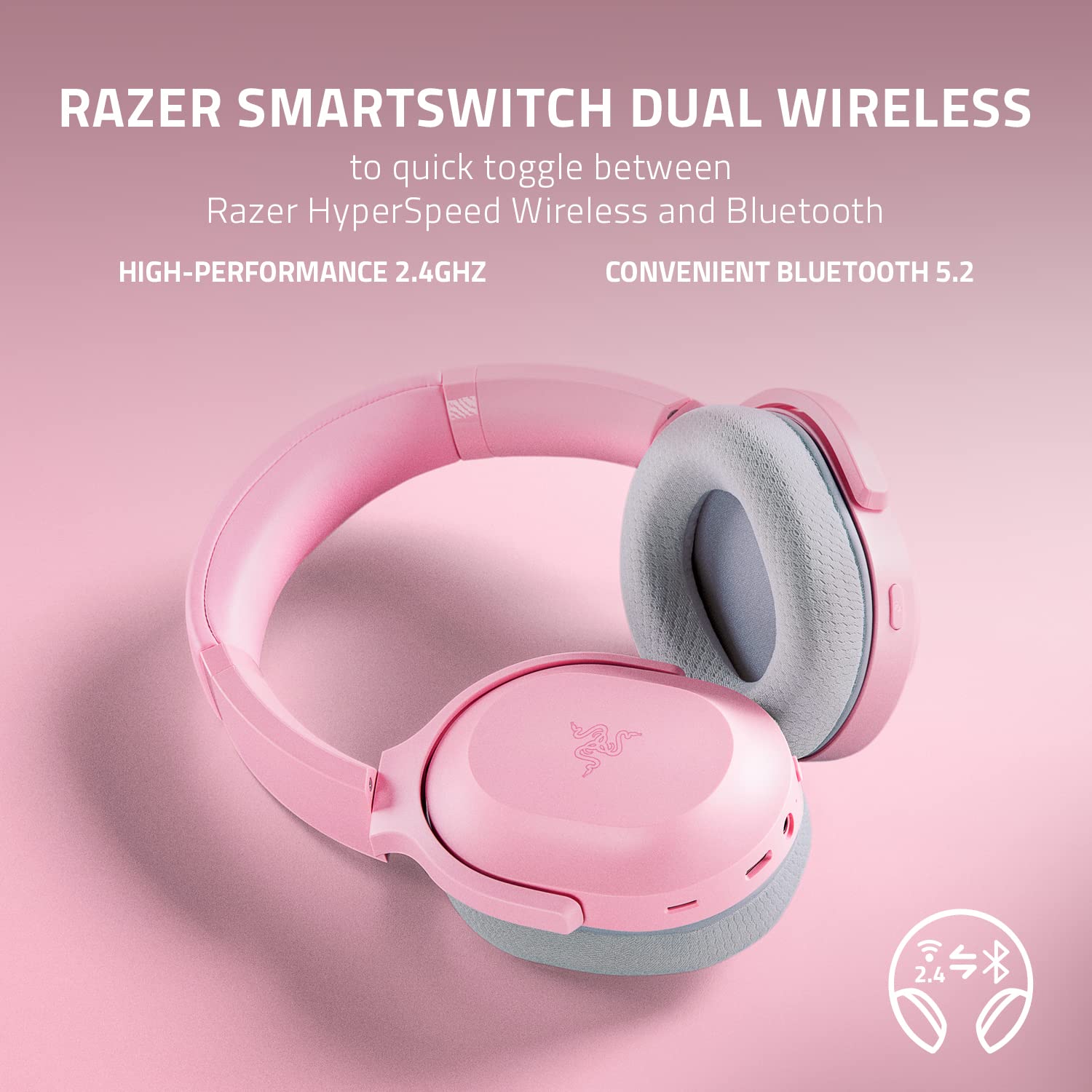 razer-barracuda-wireless-gaming-mobile-headset-2-4ghz-bluetooth-quartz-pink-40hr image 2