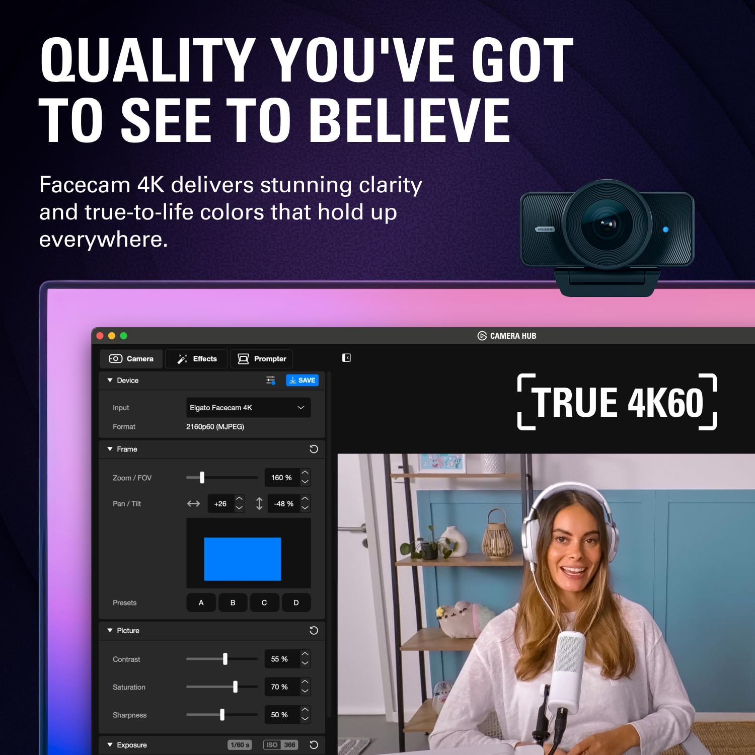 elgato-facecam-4k-4k60-studio-webcam image 2