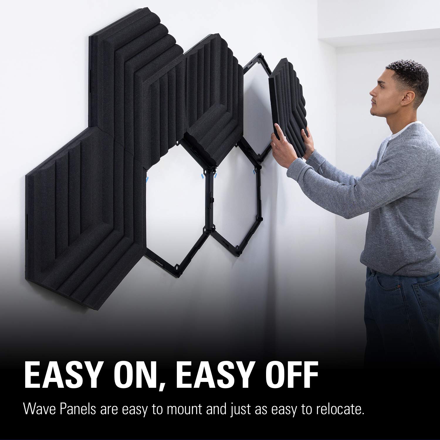 elgato-wave-panels-extension-set-black-2-acoustic-foam-panels-with-easyclick-fra image 6