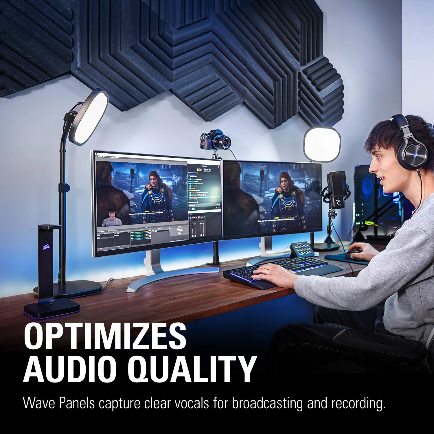 elgato-wave-panels-starter-set-black-6-acoustic-treatment-panels-dual-density-fo image 3
