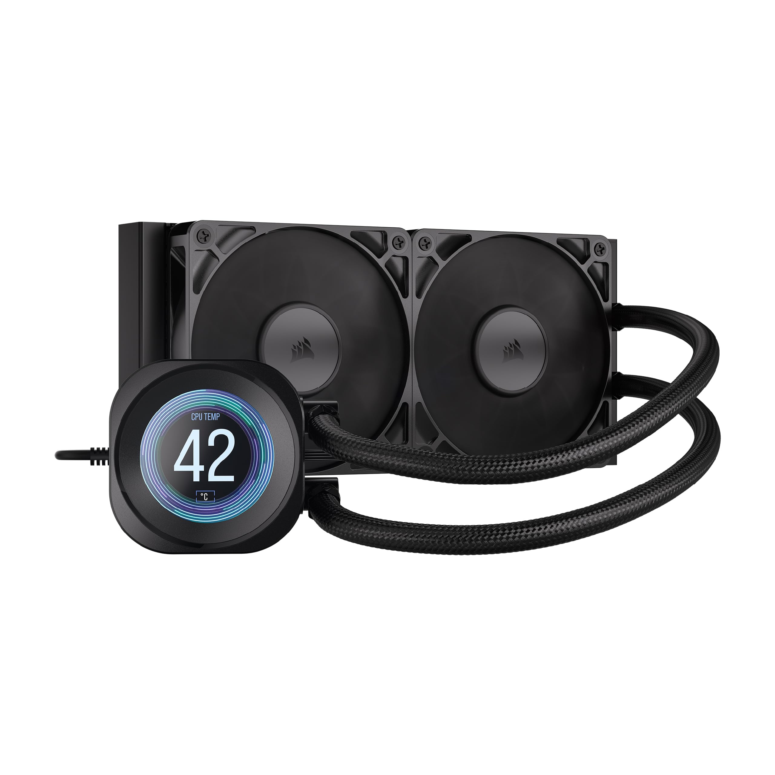 corsair-nautilus-240-rs-lcd-liquid-cpu-cooler-2-1-lcd-screen-240mm-aio-low-noise image 1