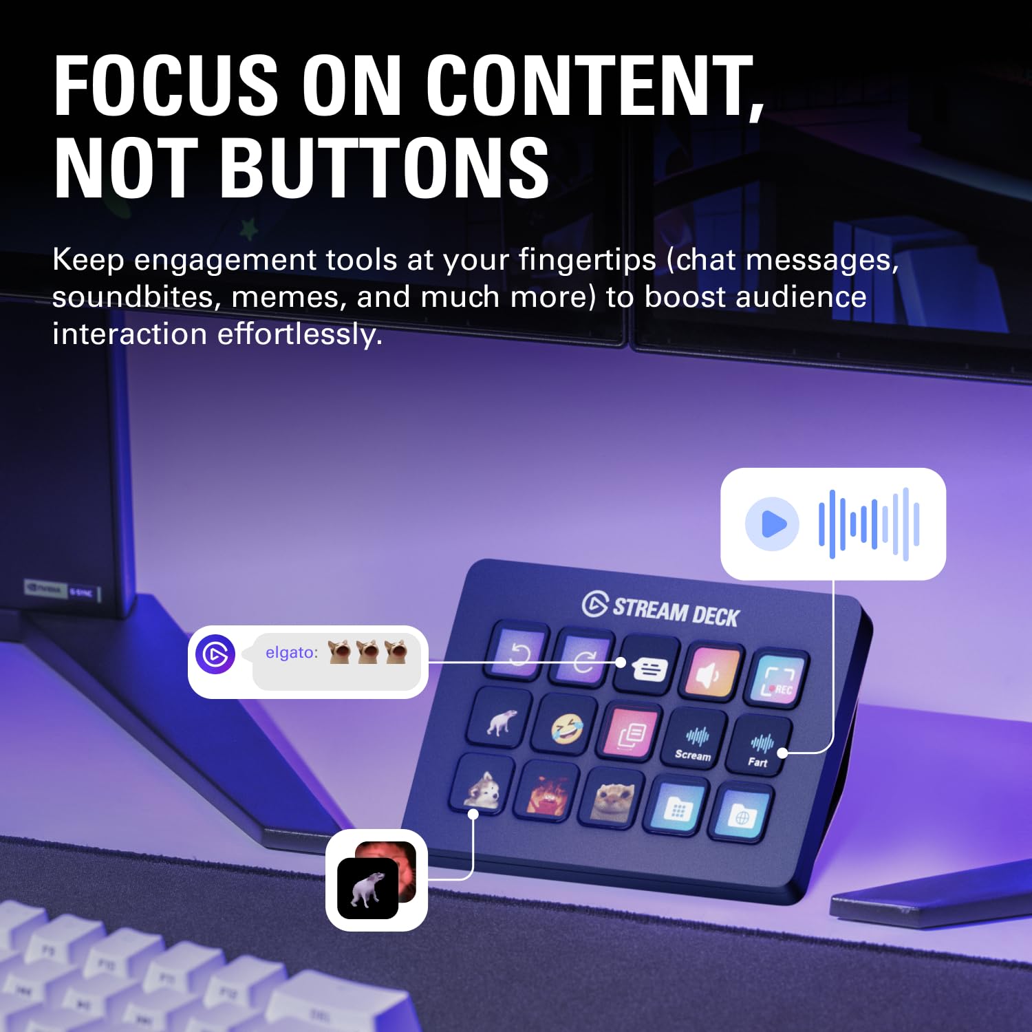elgato-stream-deck-mk-2-studio-controller-15-macro-keys-visual-feedback-works-wi image 7
