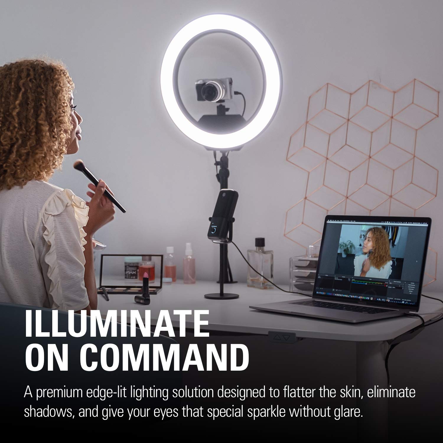 elgato-ring-light-2500-lumens-adjustable-color-temp-desk-clamp-ball-mount-app-co image 2