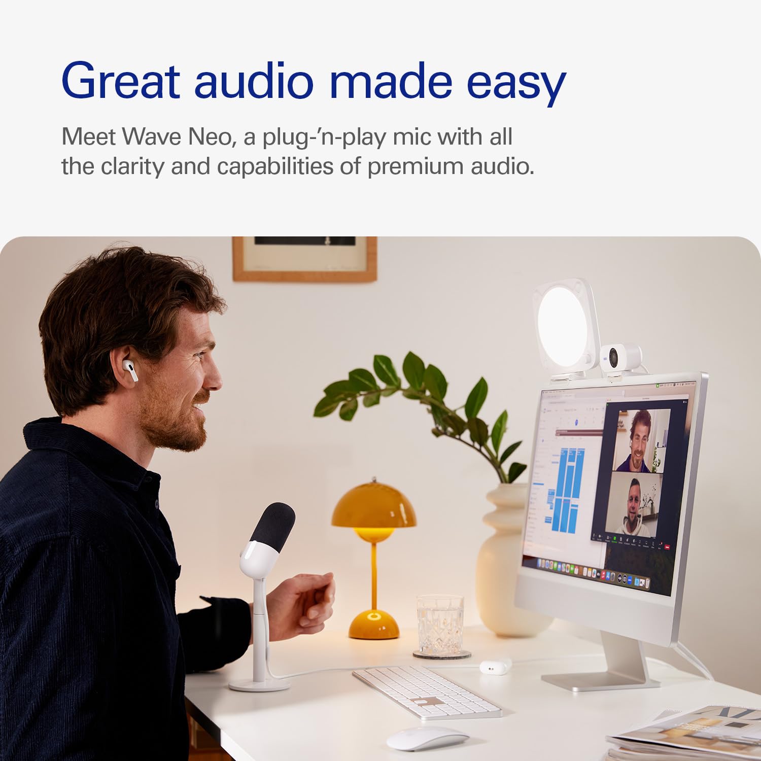 elgato-wave-neo-usb-condenser-microphone-tap-to-mute-plug-and-play-zero-plastic- image 2