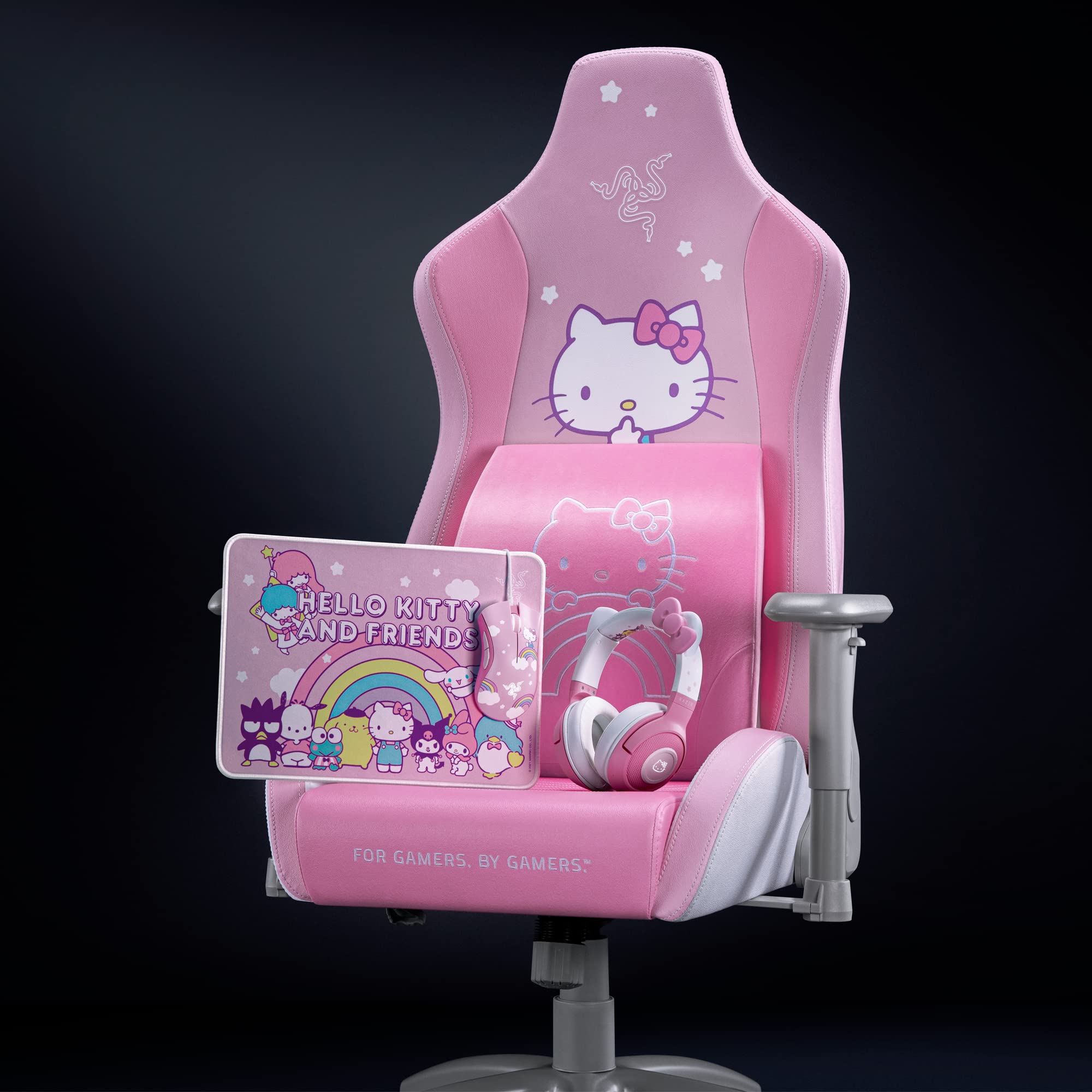 razer-lumbar-cushion-hello-kitty-friends-edition-memory-foam-support-for-gaming- image 4