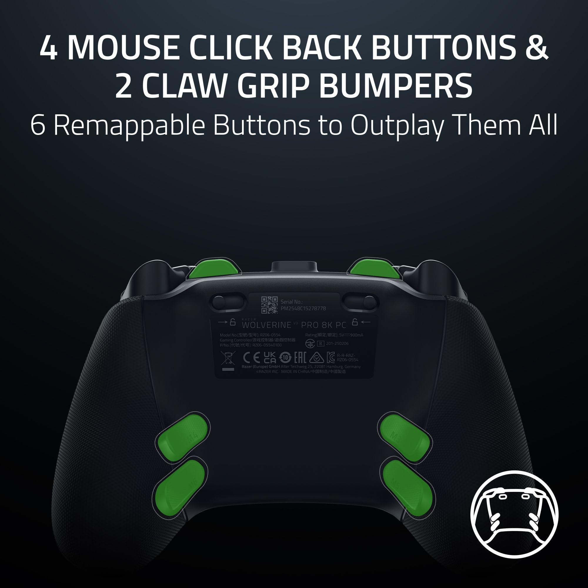 razer-wolverine-v3-pro-8k-pc-wireless-gaming-controller-8000-hz-polling-rate-tmr image 5