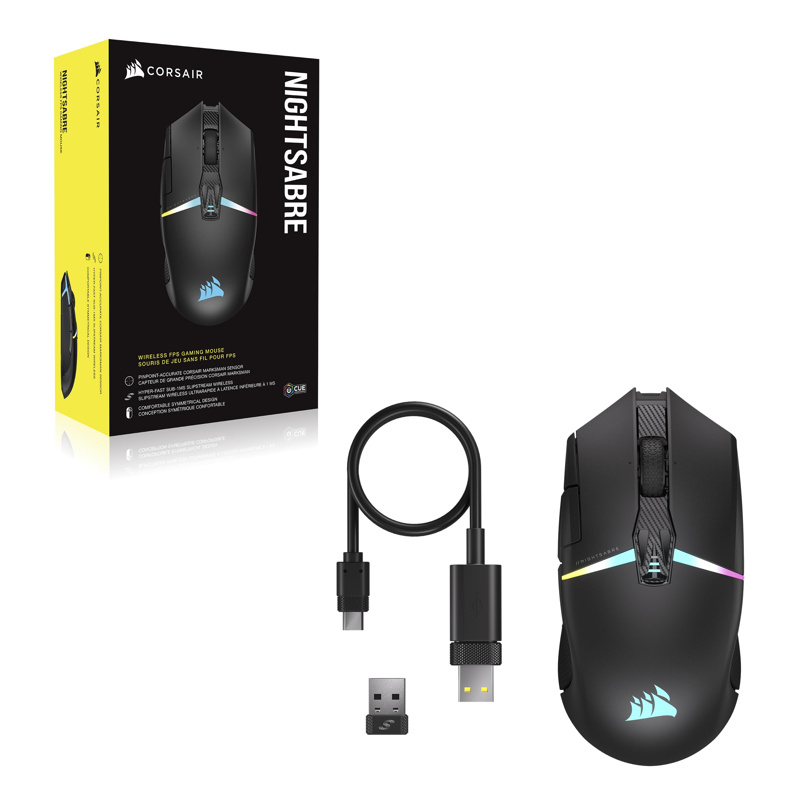 corsair-nightsabre-rgb-wireless-gaming-mouse-26-000-dpi-11-buttons-100hr-battery image 8