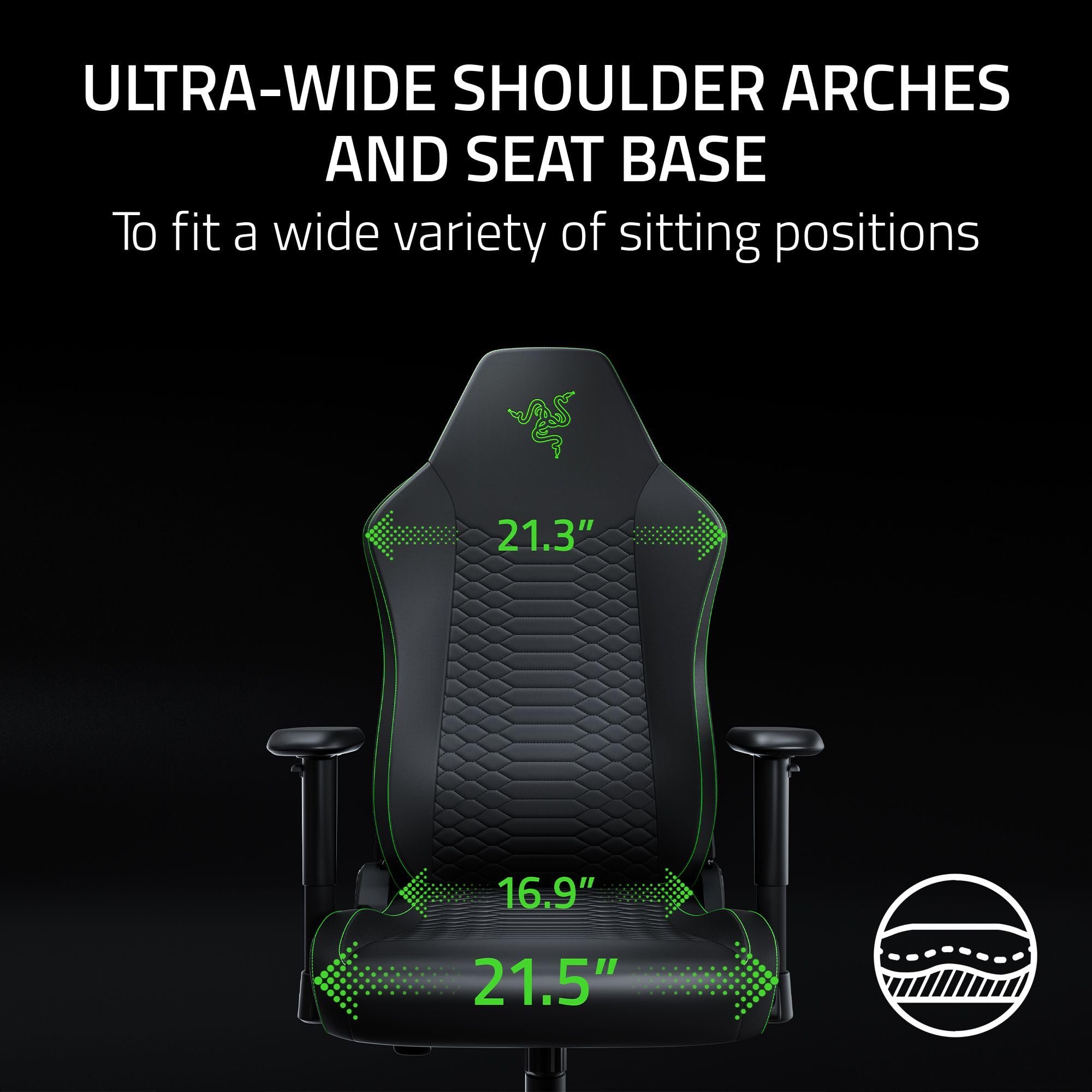 razer-iskur-v2-x-newgen-ergonomic-gaming-chair-built-in-lumbar-support-cooltouch image 6