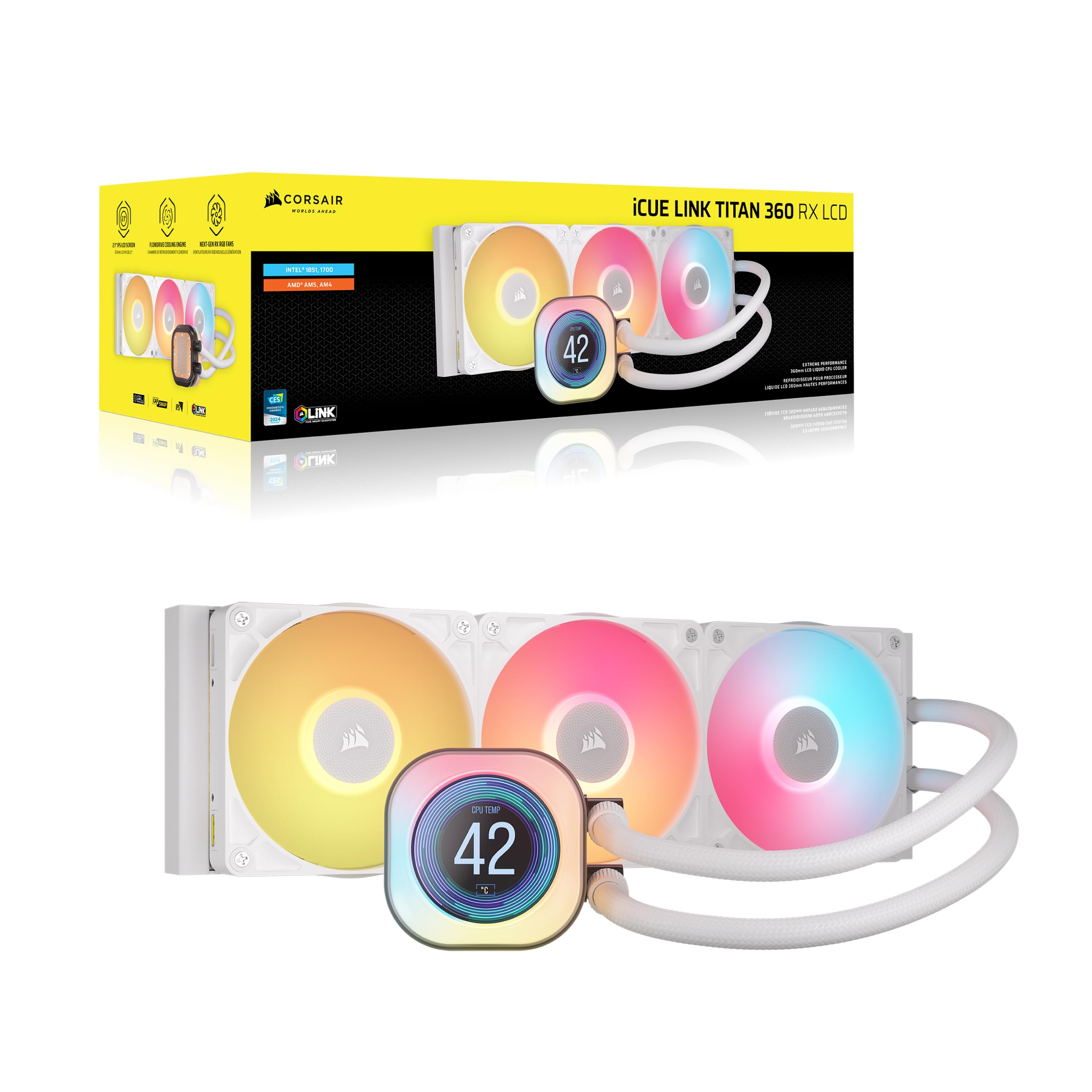 corsair-icue-link-titan-360-rx-lcd-liquid-cpu-cooler-360mm-aio-2-1-ips-screen-rx image 8