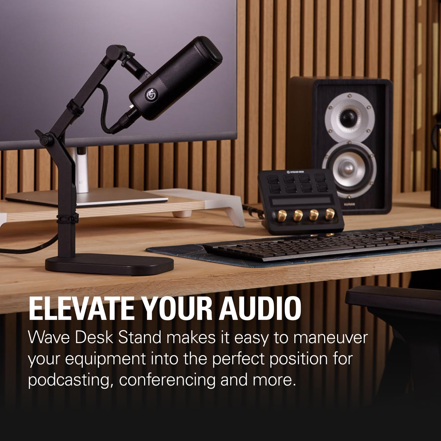 elgato-wave-desk-stand-adjustable-microphone-mount-with-3-pivot-points-holds-1kg image 2