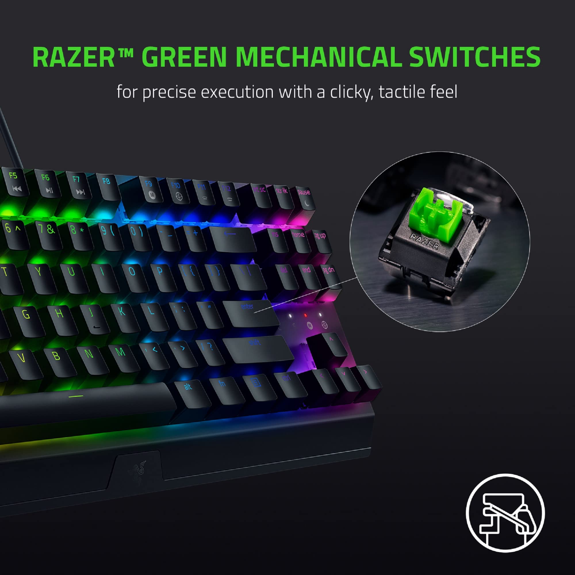 razer-blackwidow-v3-tenkeyless-mechanical-gaming-keyboard-green-switches-chroma- image 2