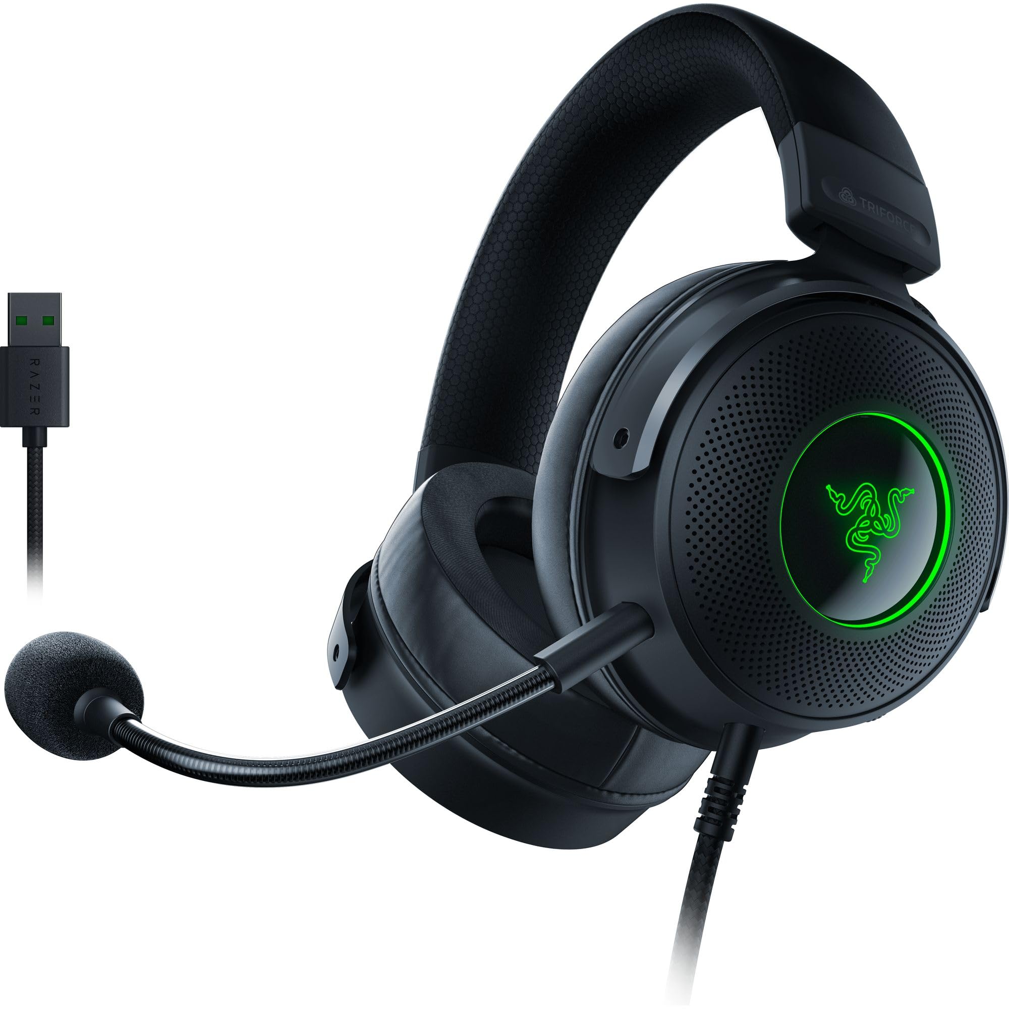 razer-kraken-v3-x-wired-usb-gaming-headset-7-1-surround-sound-triforce-40mm-driv image 8