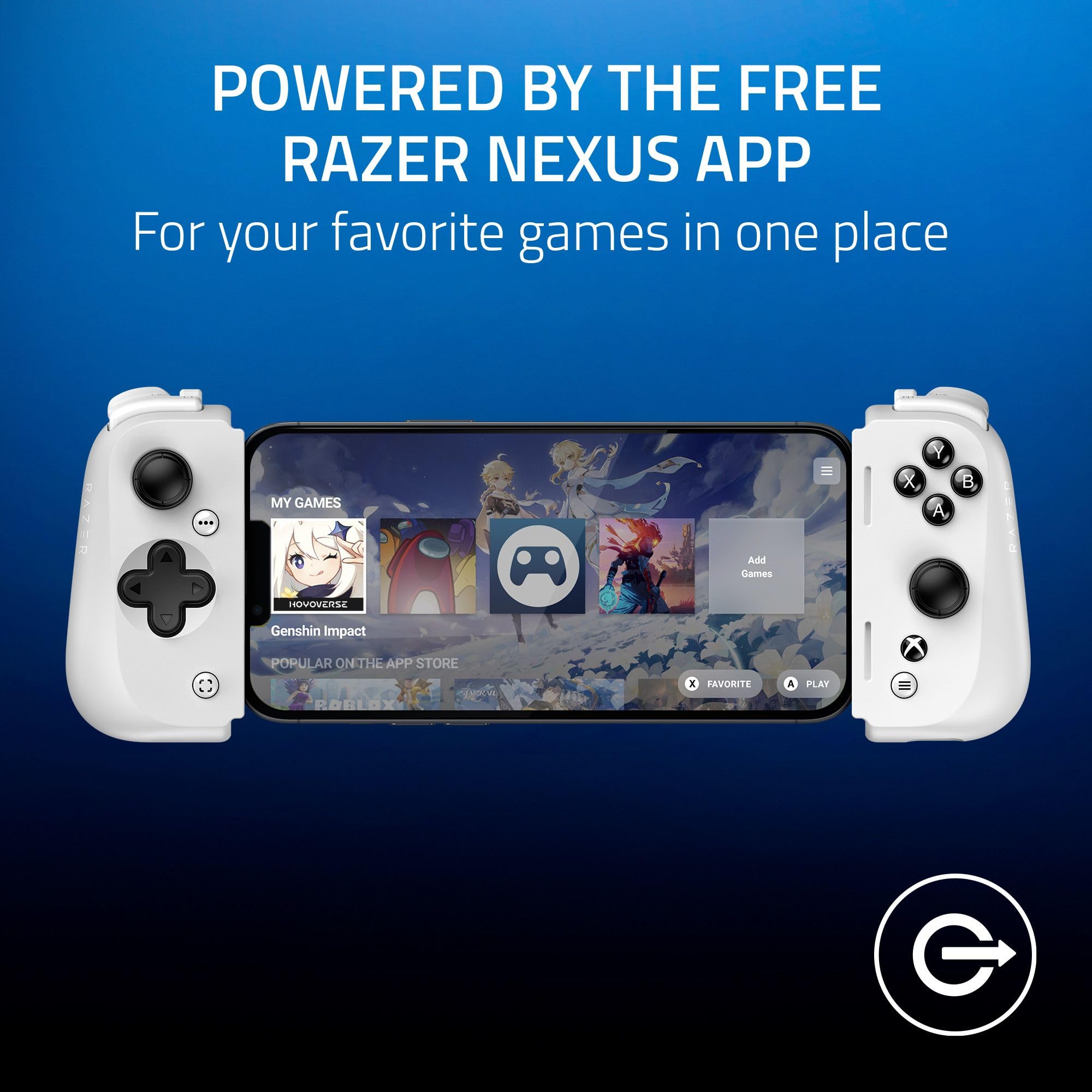 razer-kishi-v2-mobile-gaming-controller-for-iphone-lightning-xbox-edition-white image 7