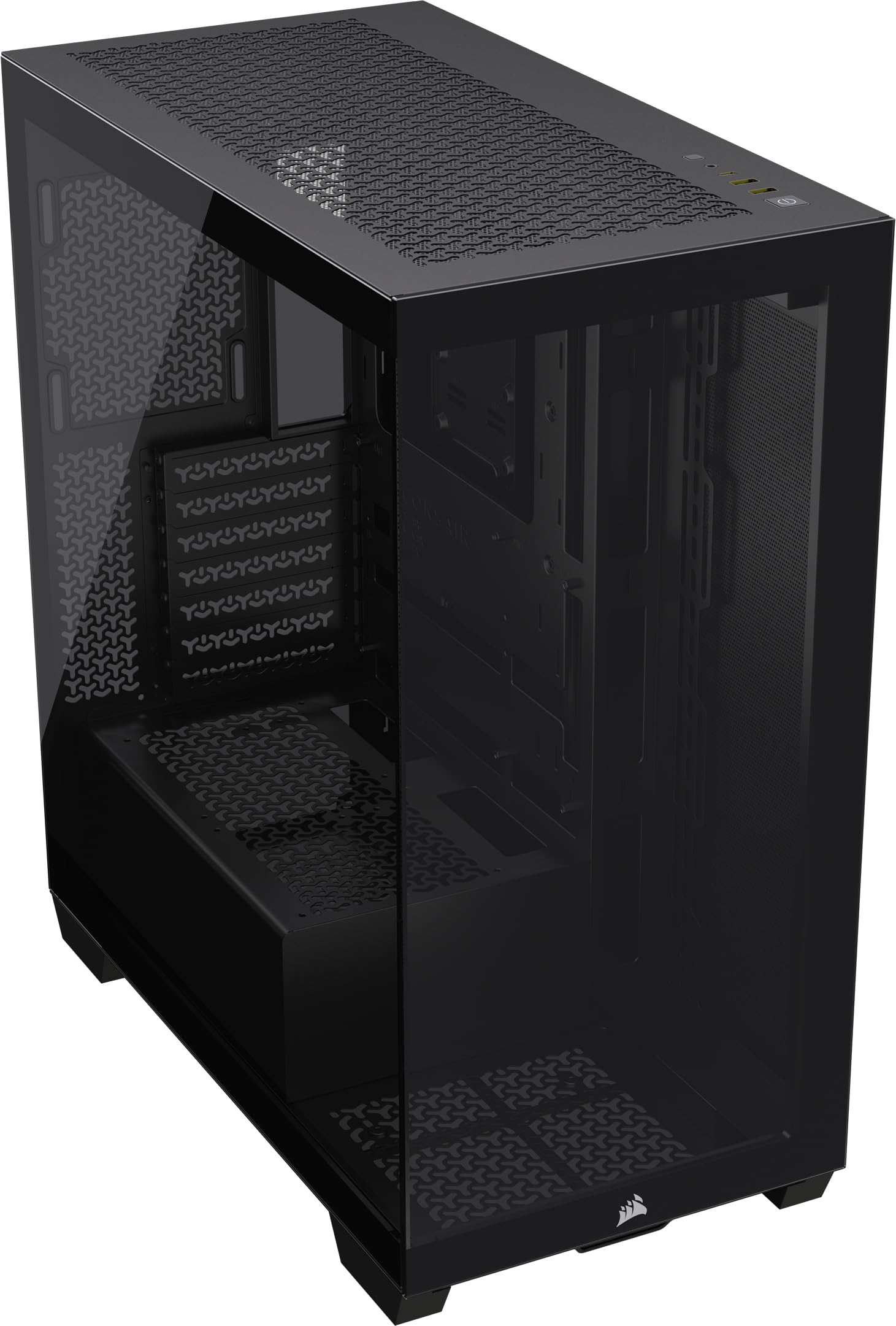 corsair-3500x-mid-tower-atx-pc-case-with-panoramic-tempered-glass-reverse-connec image 1