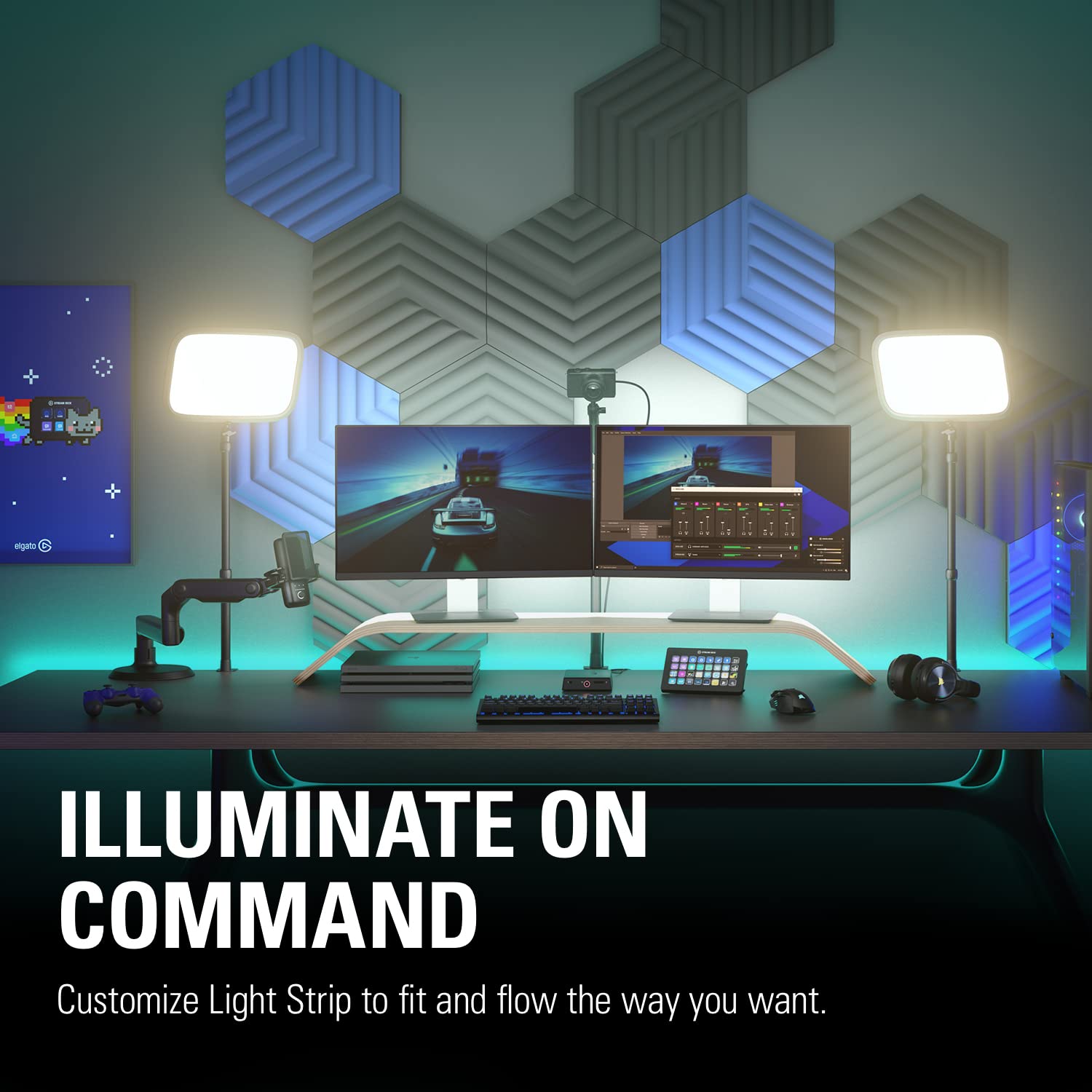 elgato-light-strip-connector-set-t-connector-corners-extension-cables-for-elgato image 2