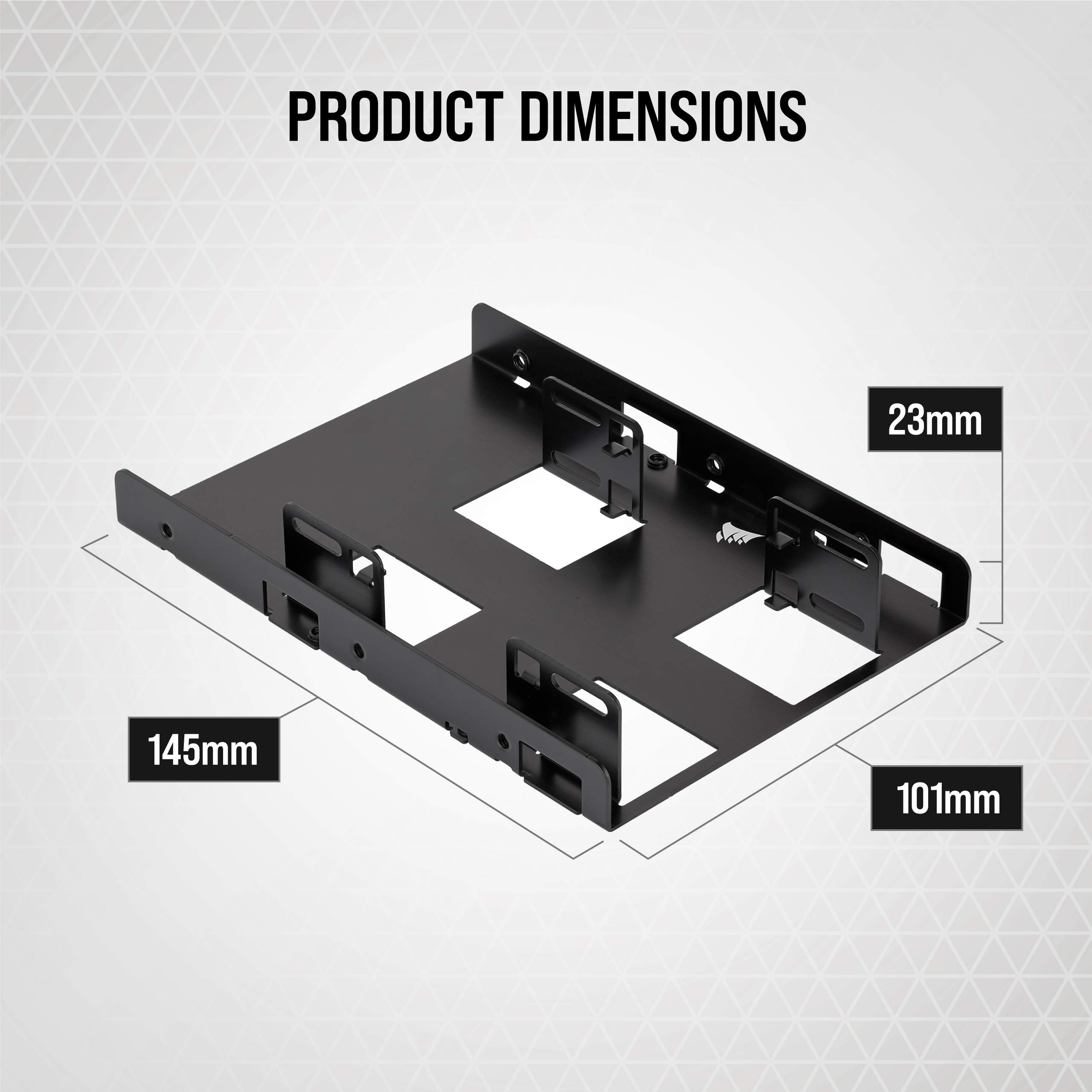 corsair-dual-ssd-mounting-bracket-3-5-to-2-5-internal-drive-bay-adapter image 5