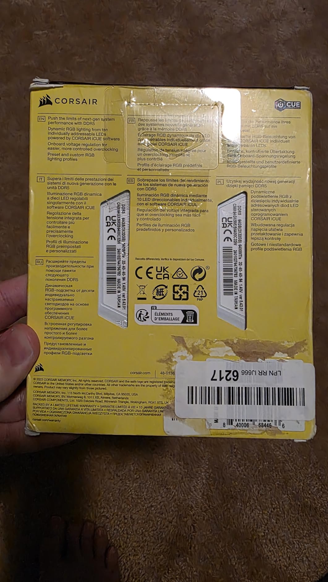 Works, but didn't run 6400