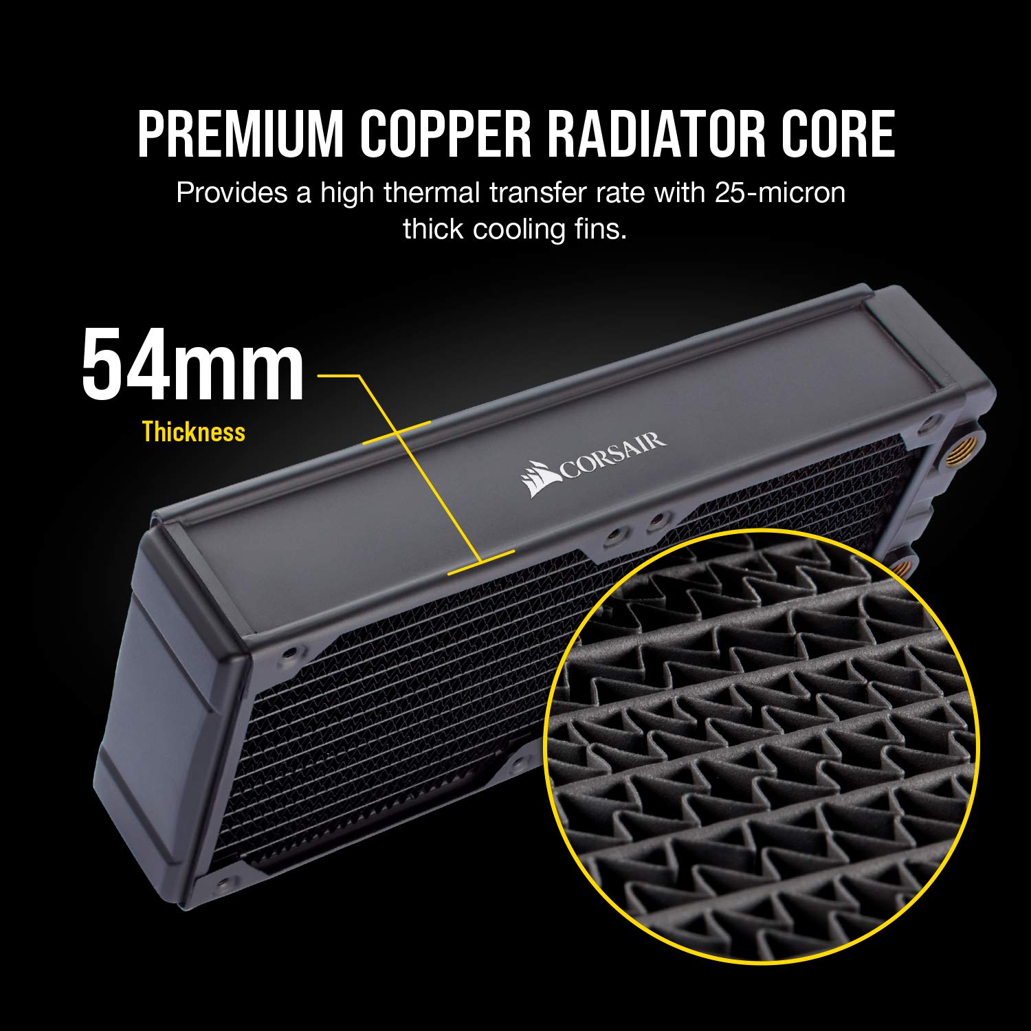 corsair-hydro-x-series-xr7-240mm-water-cooling-radiator-copper-core-54mm-thickne image 4