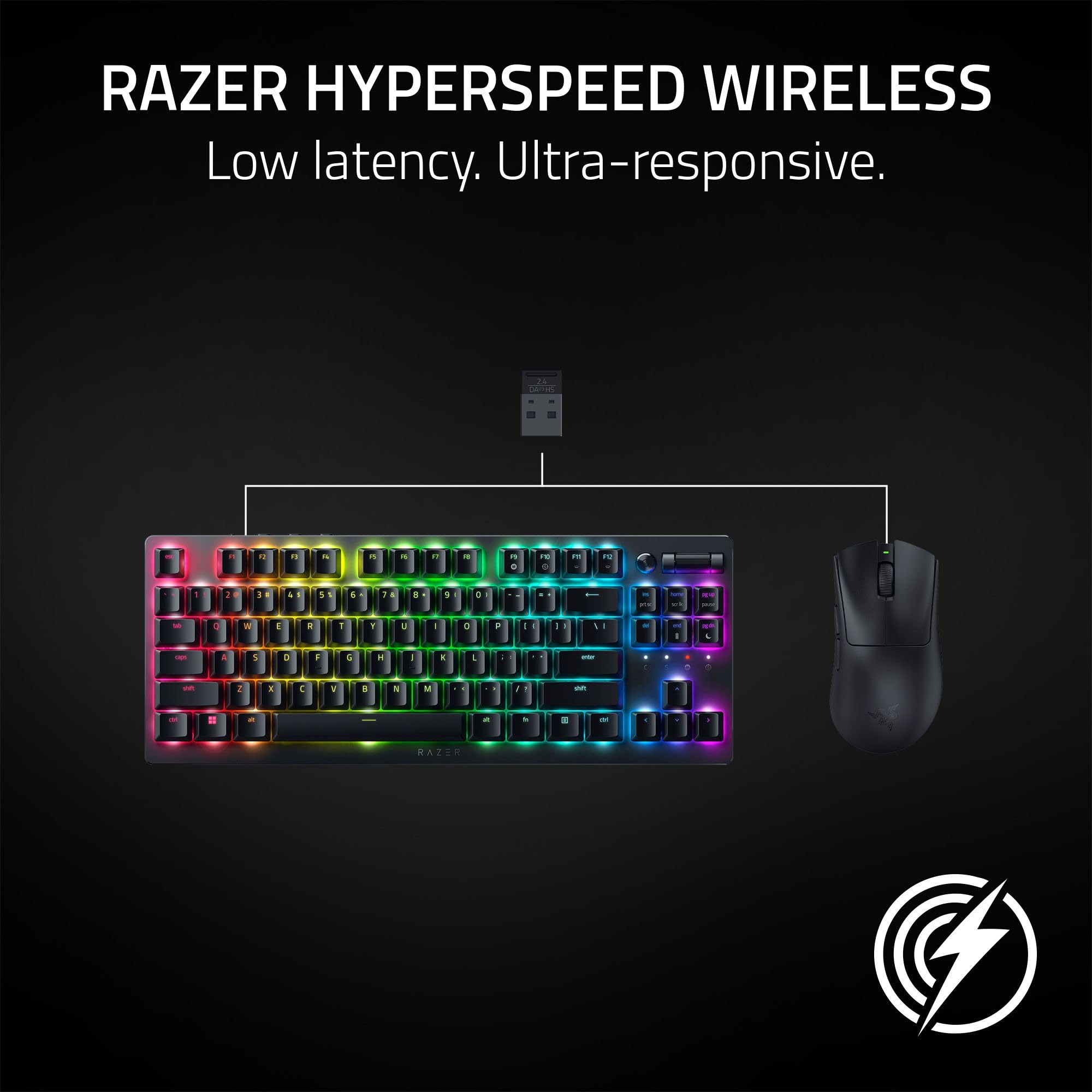 razer-deathadder-v3-hyperspeed-wireless-gaming-mouse-55g-ultra-light image 5