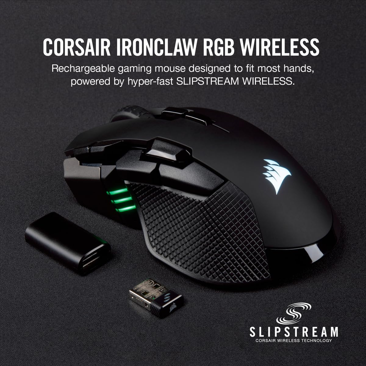 corsair-ironclaw-rgb-wireless-fps-moba-gaming-mouse-18-000-dpi-10-programmable-b image 2