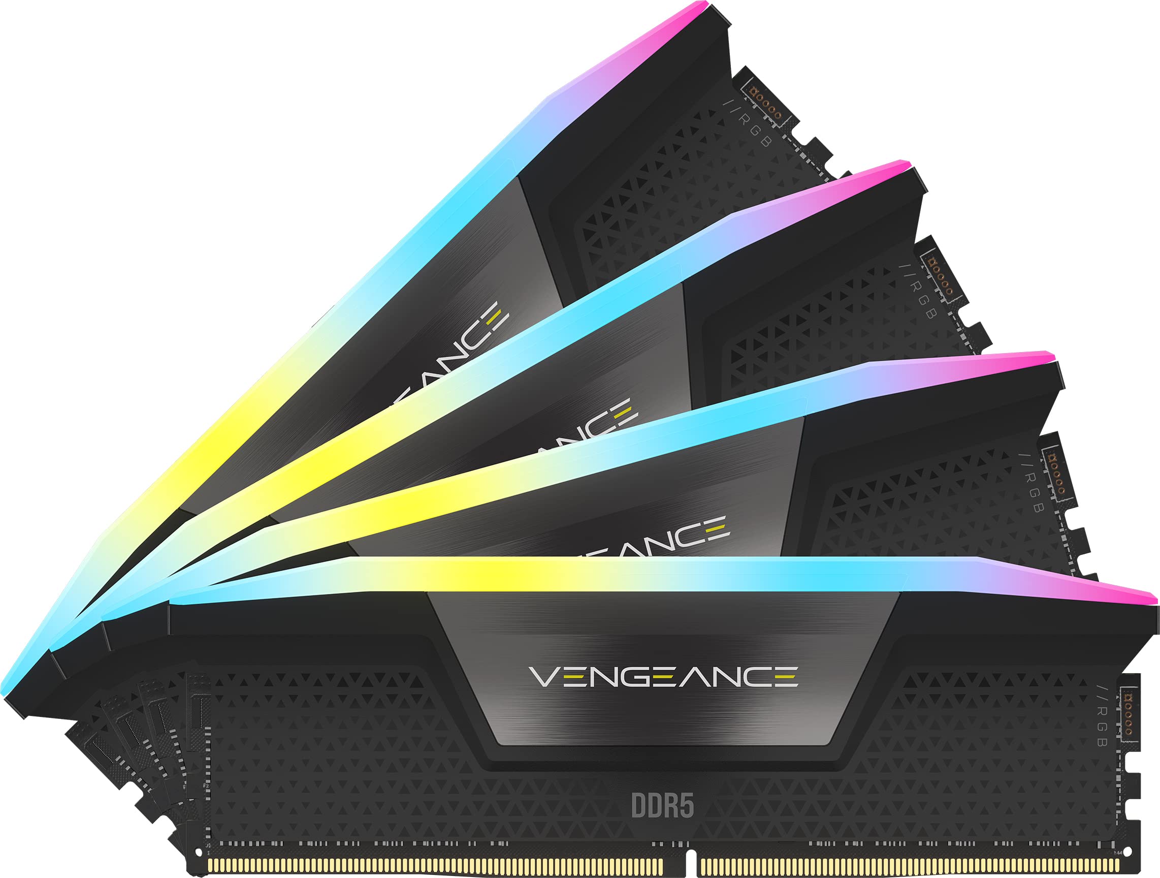 corsair-vengeance-rgb-ddr5-96gb-4x24gb-6400mhz-cl32-black image 1